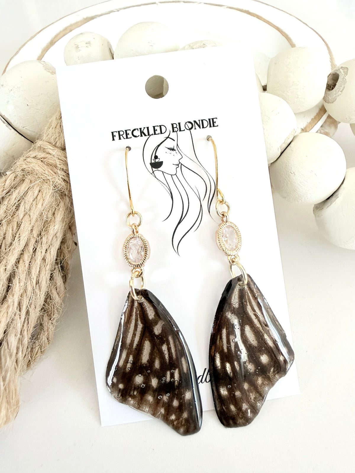 Dark Butterfly Wing Dangles