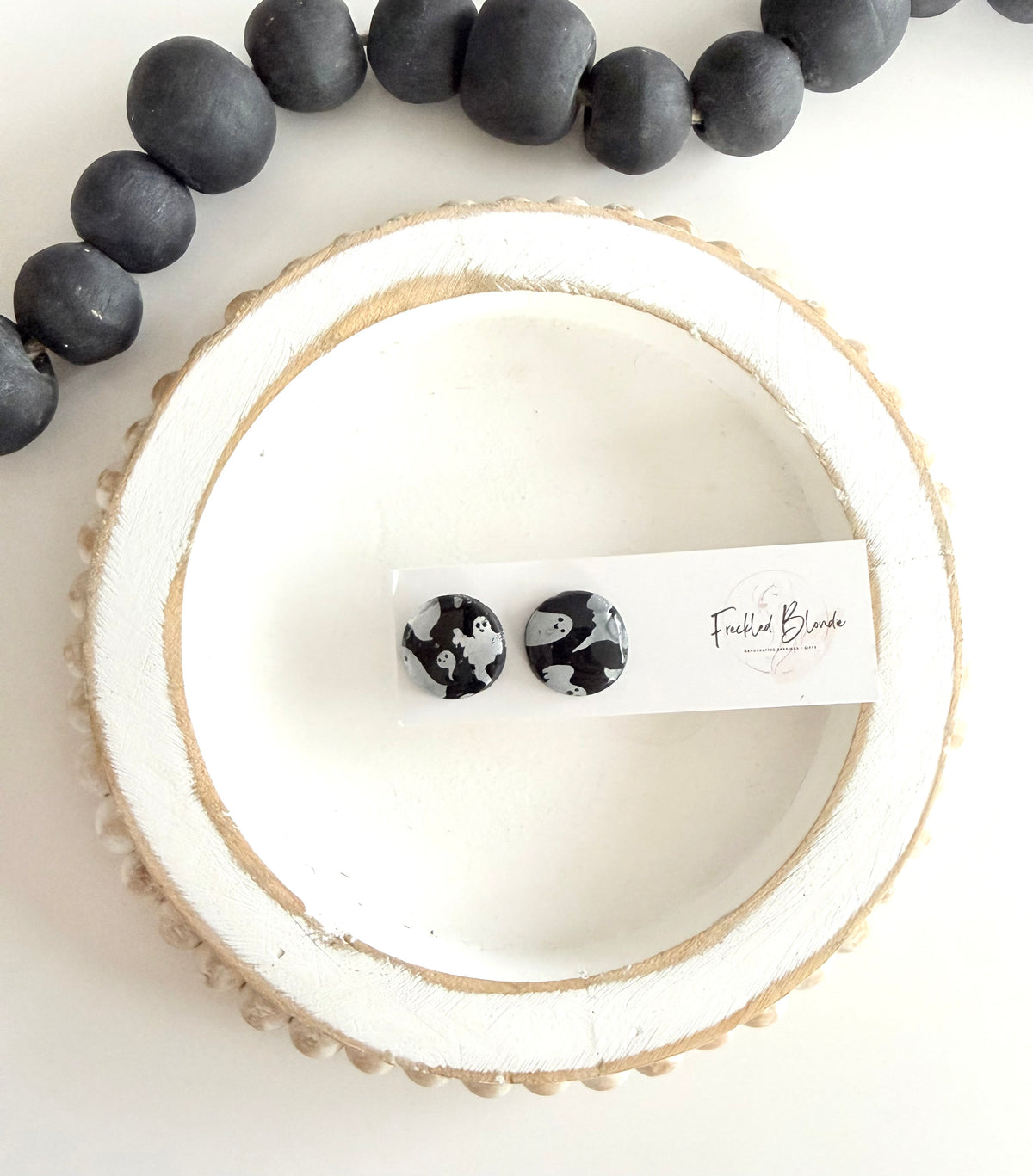 Oversized Ghost Studs