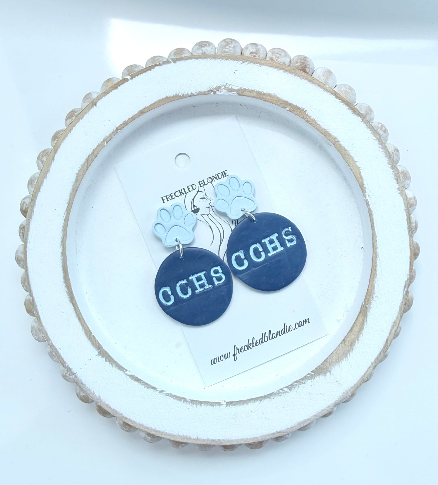 Customizable Round School Dangles