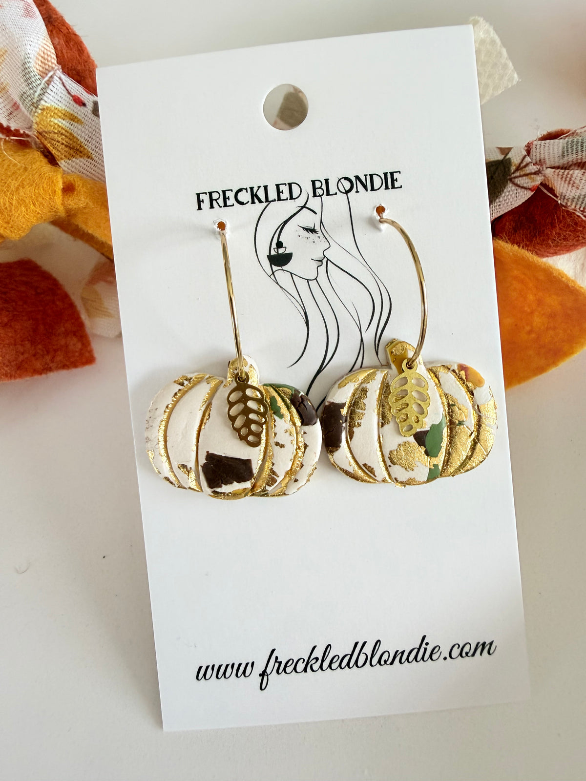 Multi Colored Pumpkin Hoops