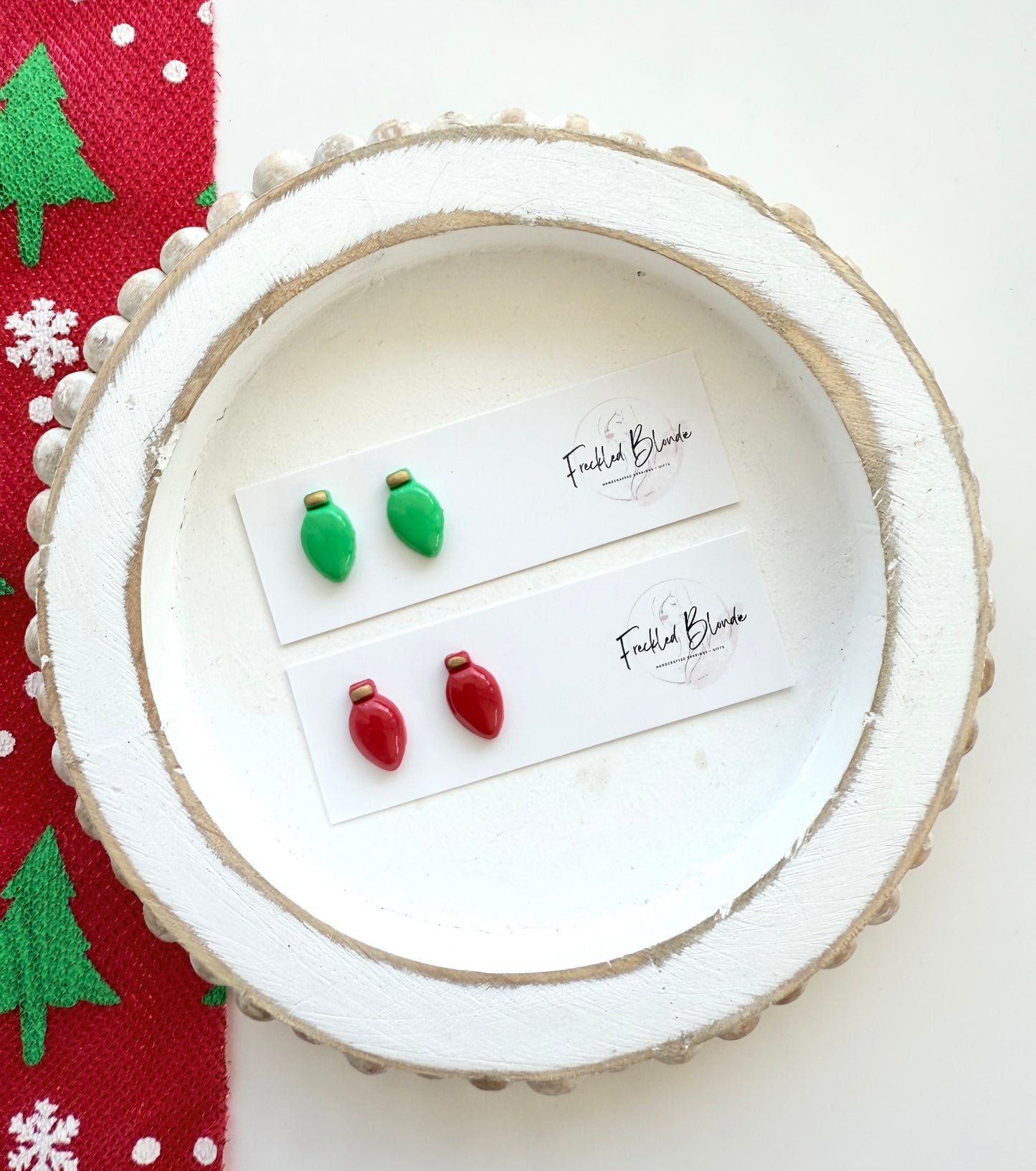 Christmas Bulb Studs