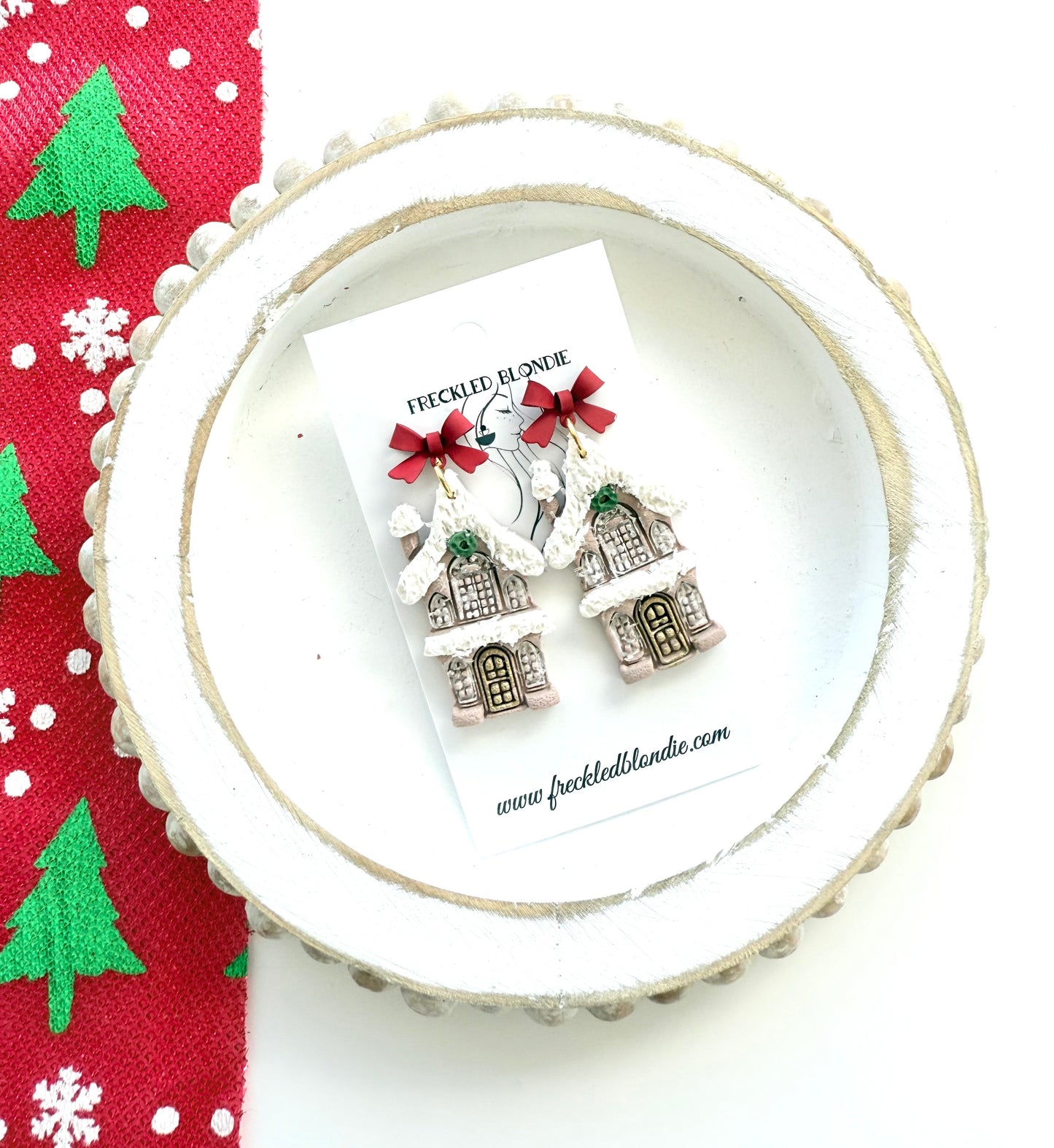 Gingerbread House Dangles