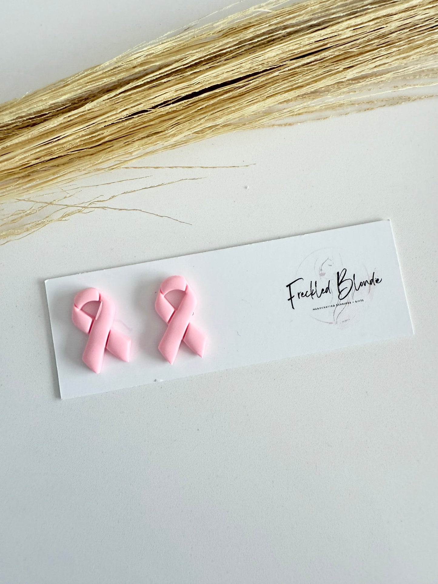 Pink Ribbon Studs