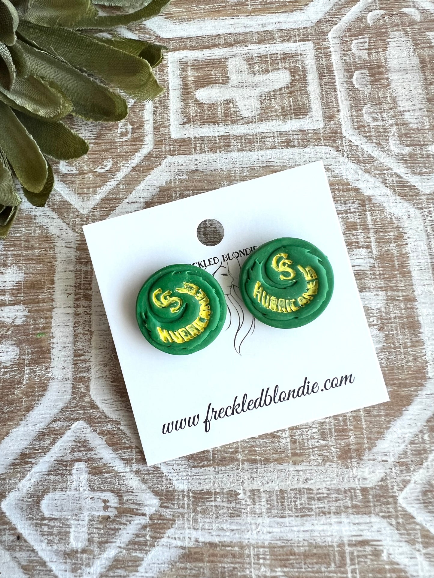 CSHS Canes Oversized Studs