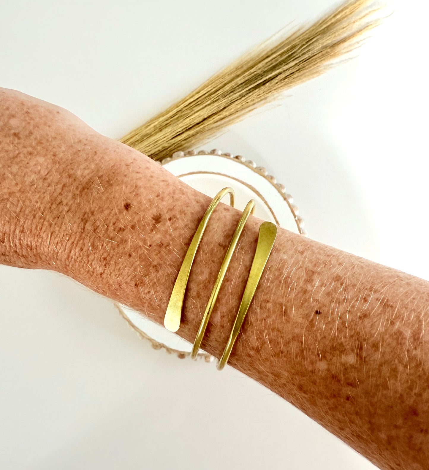 Triple Brass Bangle
