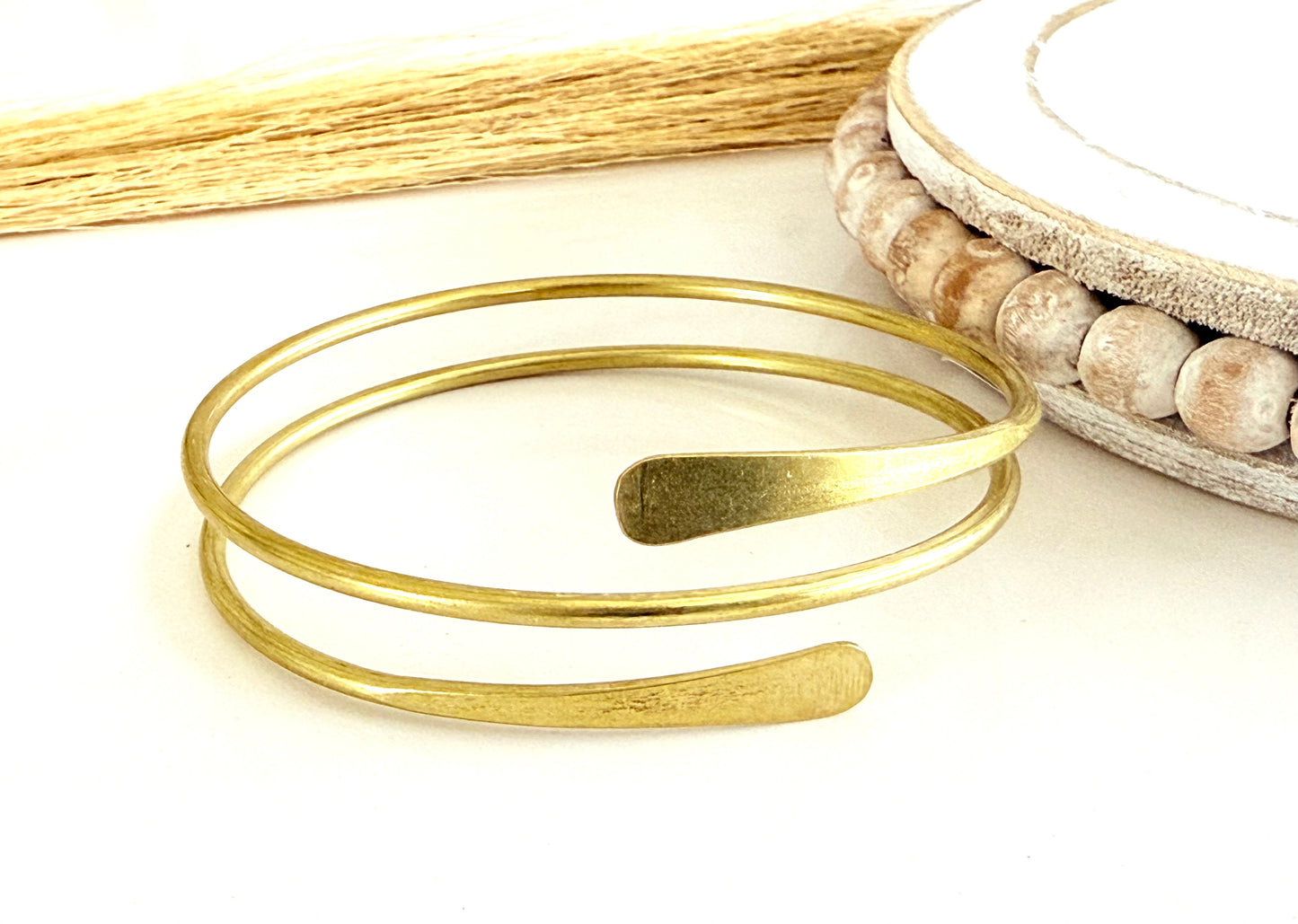Triple Brass Bangle