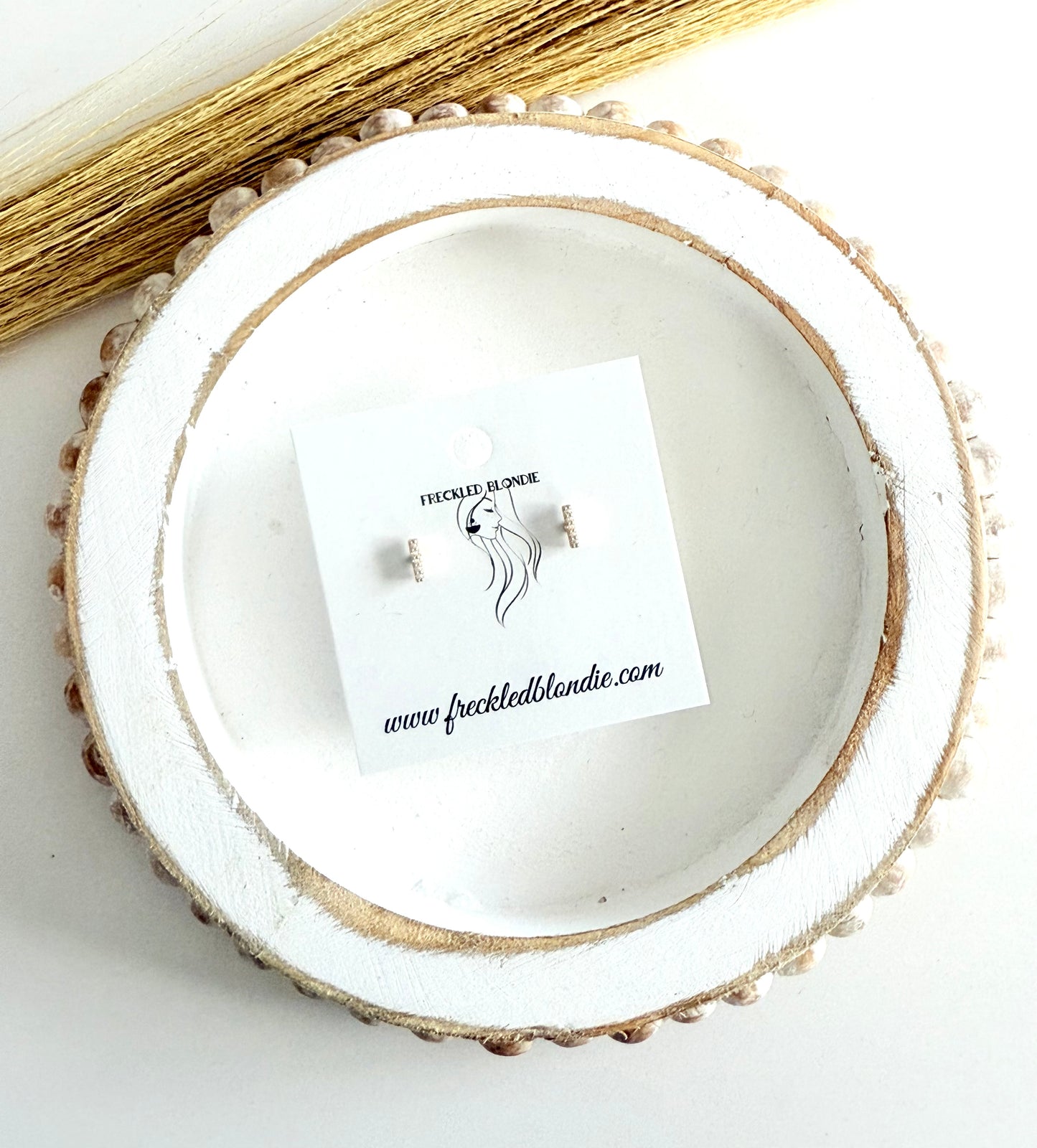 Crystal Bar Studs