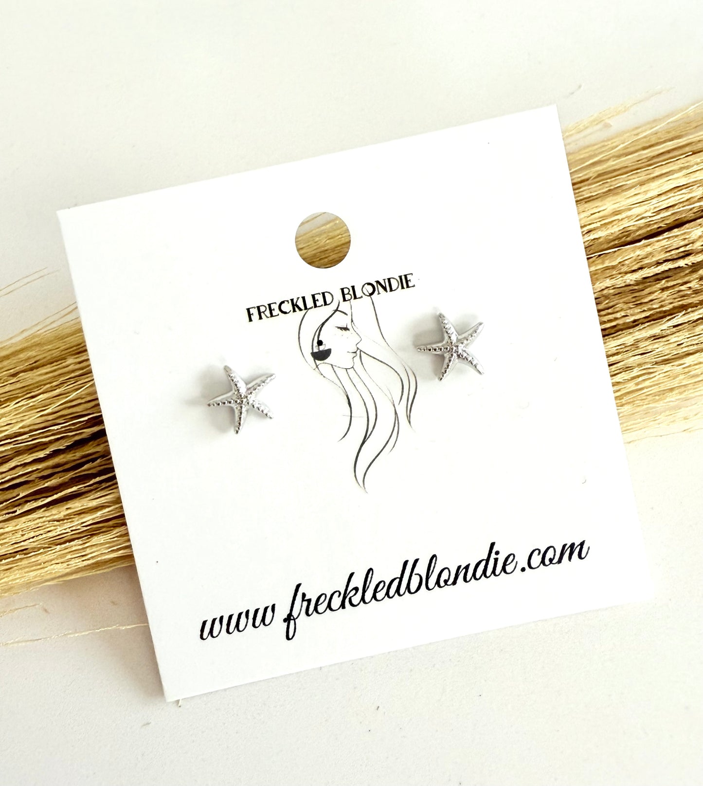 Mini Silver Starfish Studs