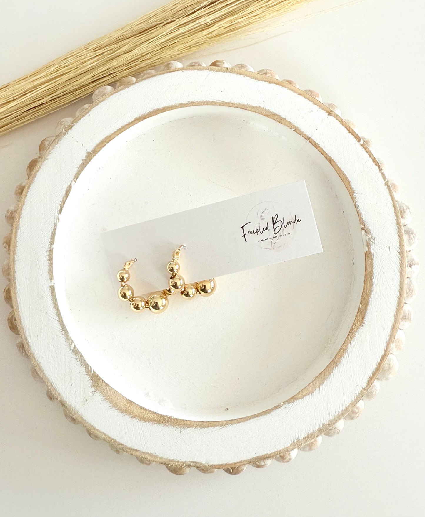 Emilia Beaded Hoops
