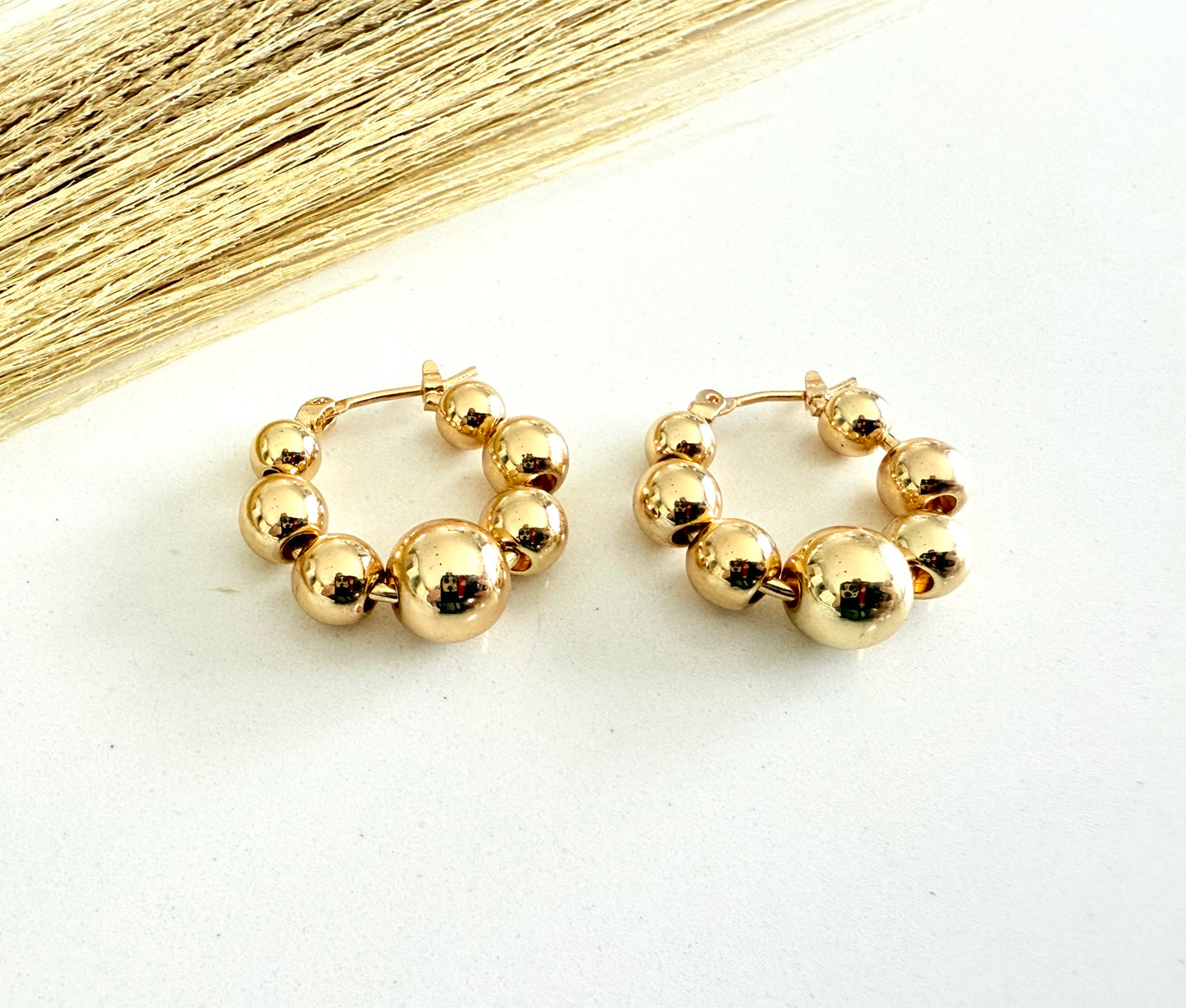 Emilia Beaded Hoops