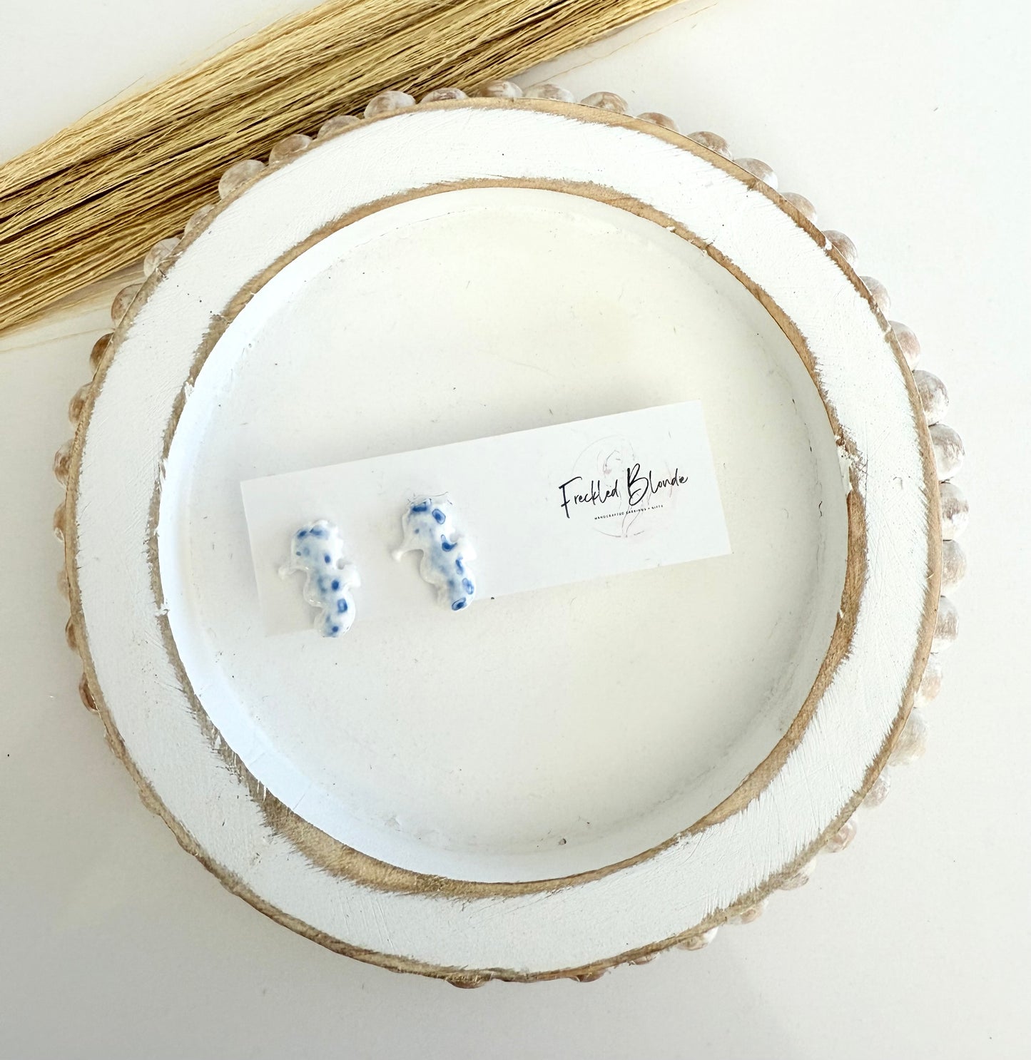 Coastal Charm Seahorse Studs