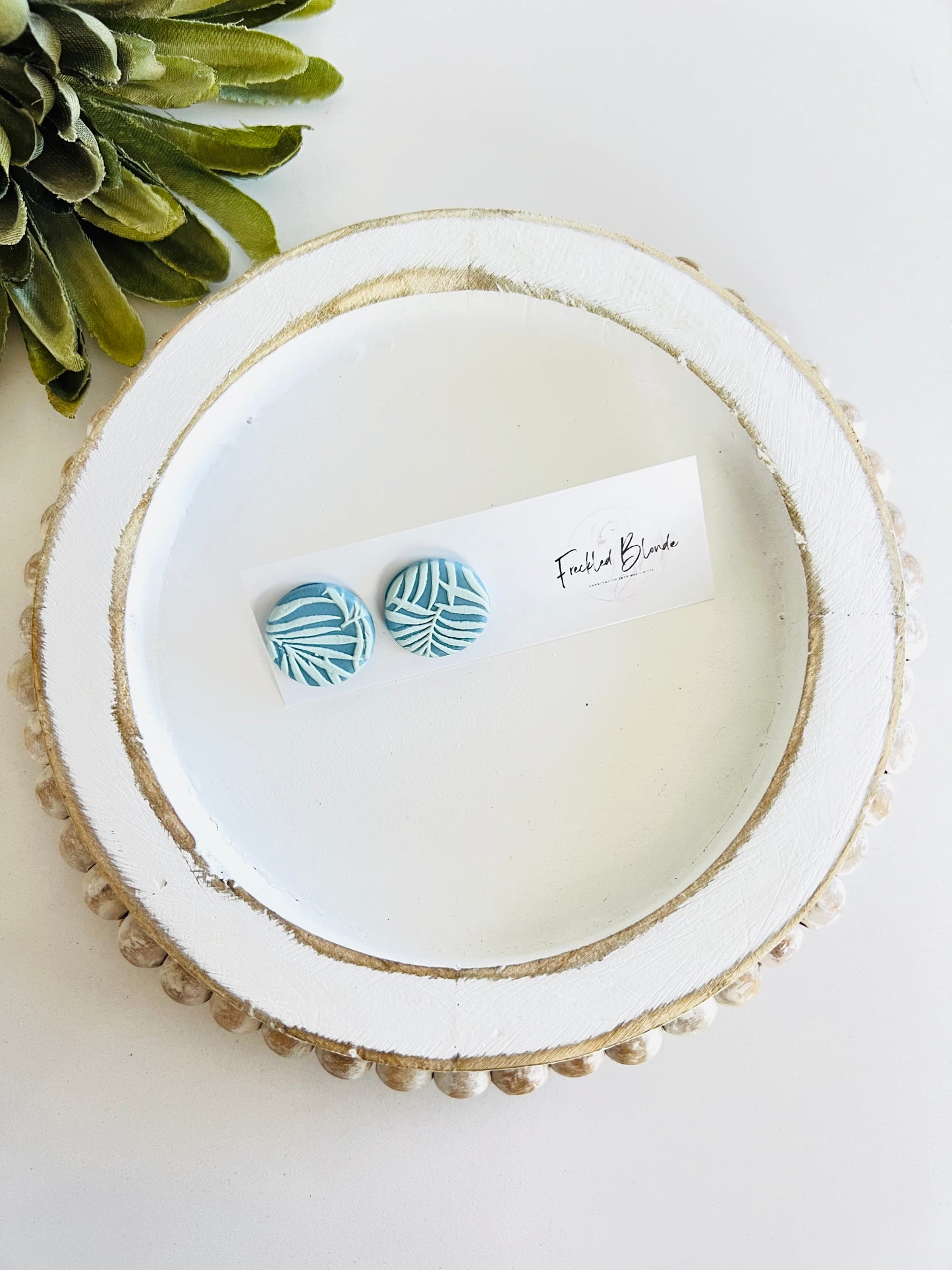 Pretty in Palm Oversized Studs