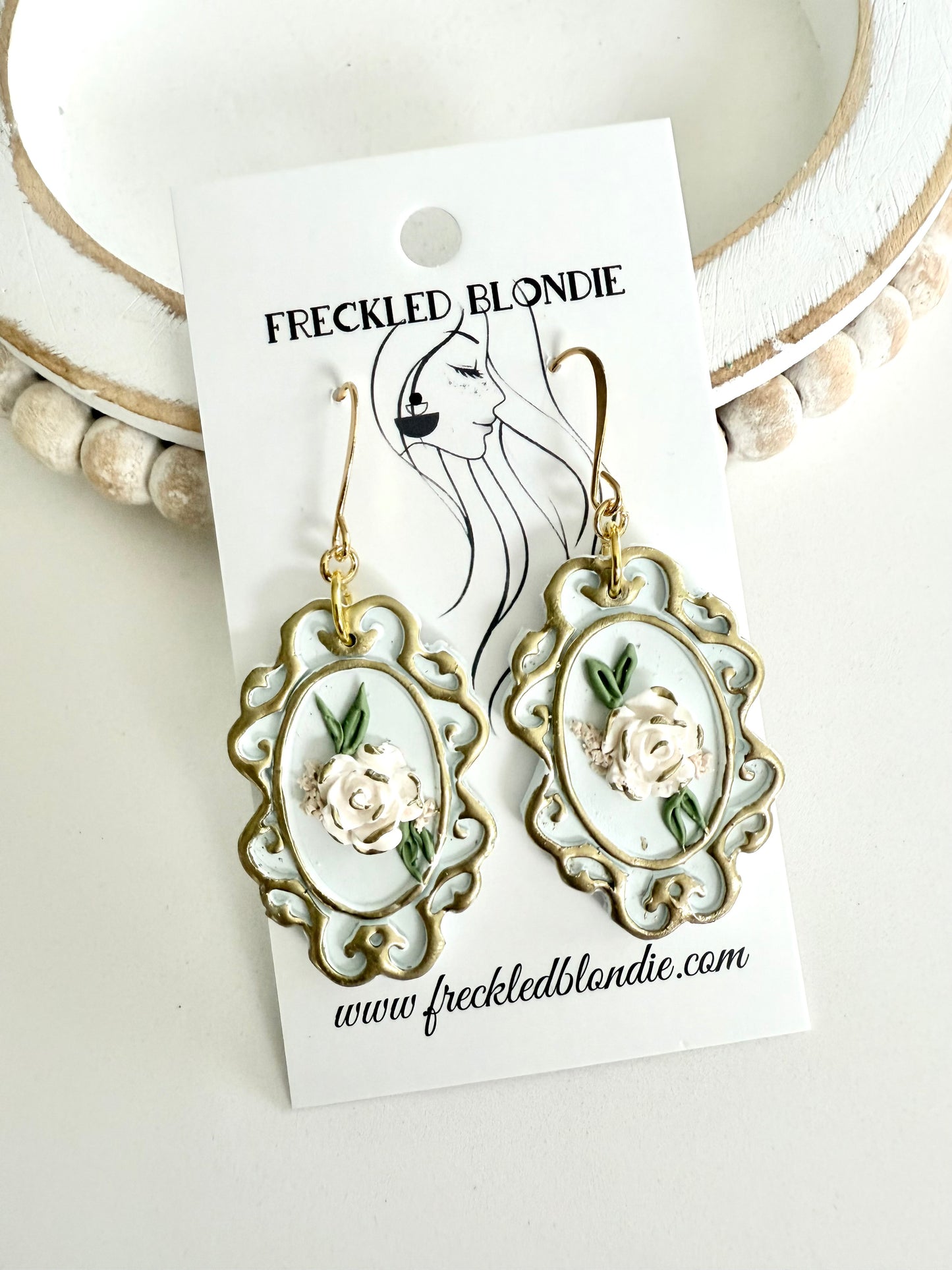 Garden Cameo Dangles
