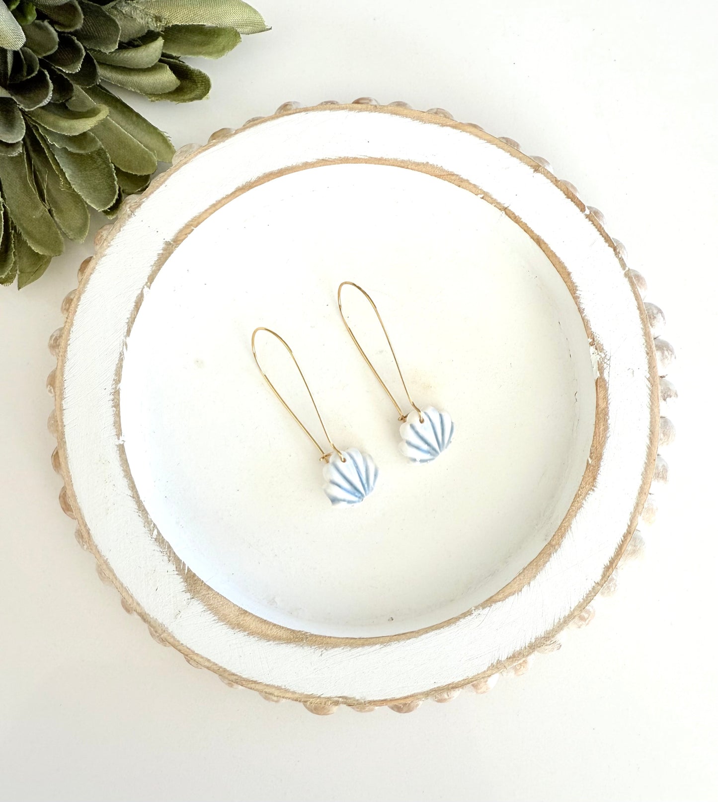 Coastal Charm Shell Hoop