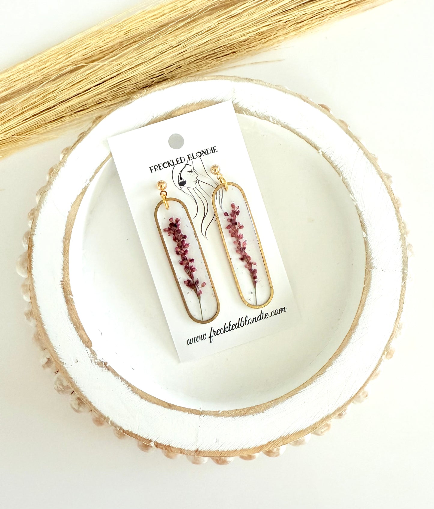 Violet Stem Dangles
