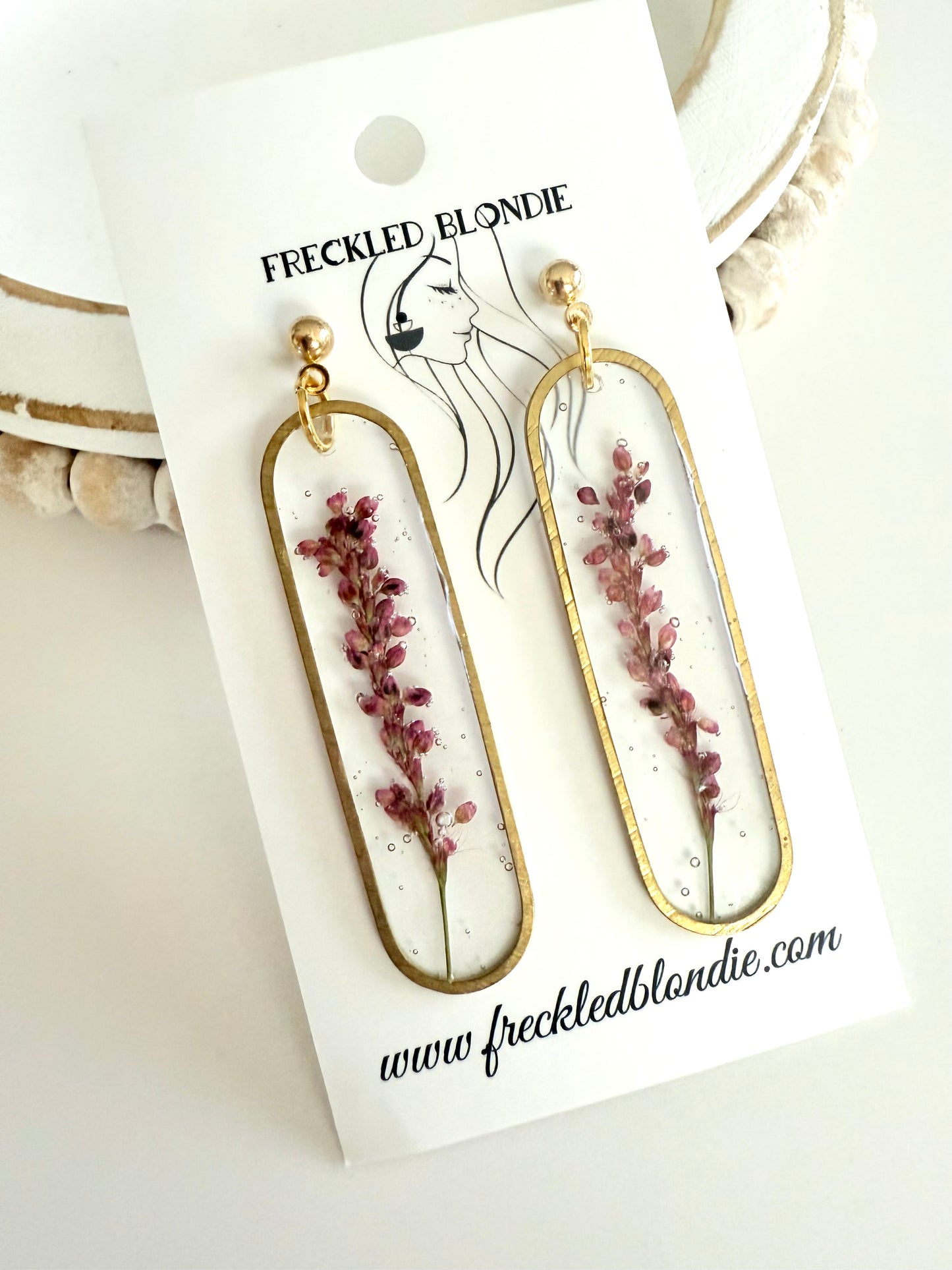 Violet Stem Dangles