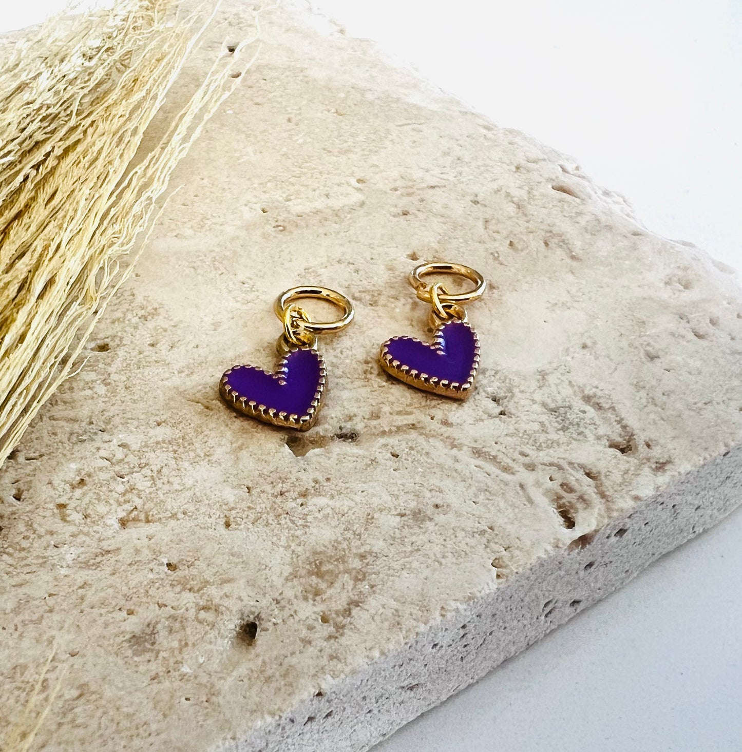 Purple Heart Charms