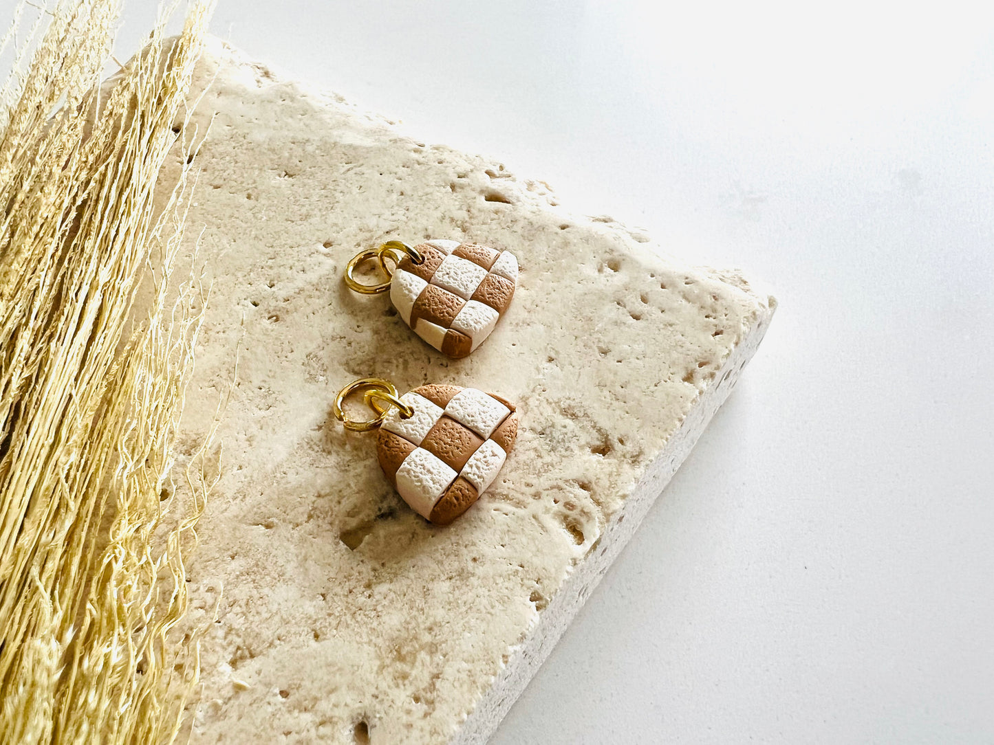 Tan Checkered Charm