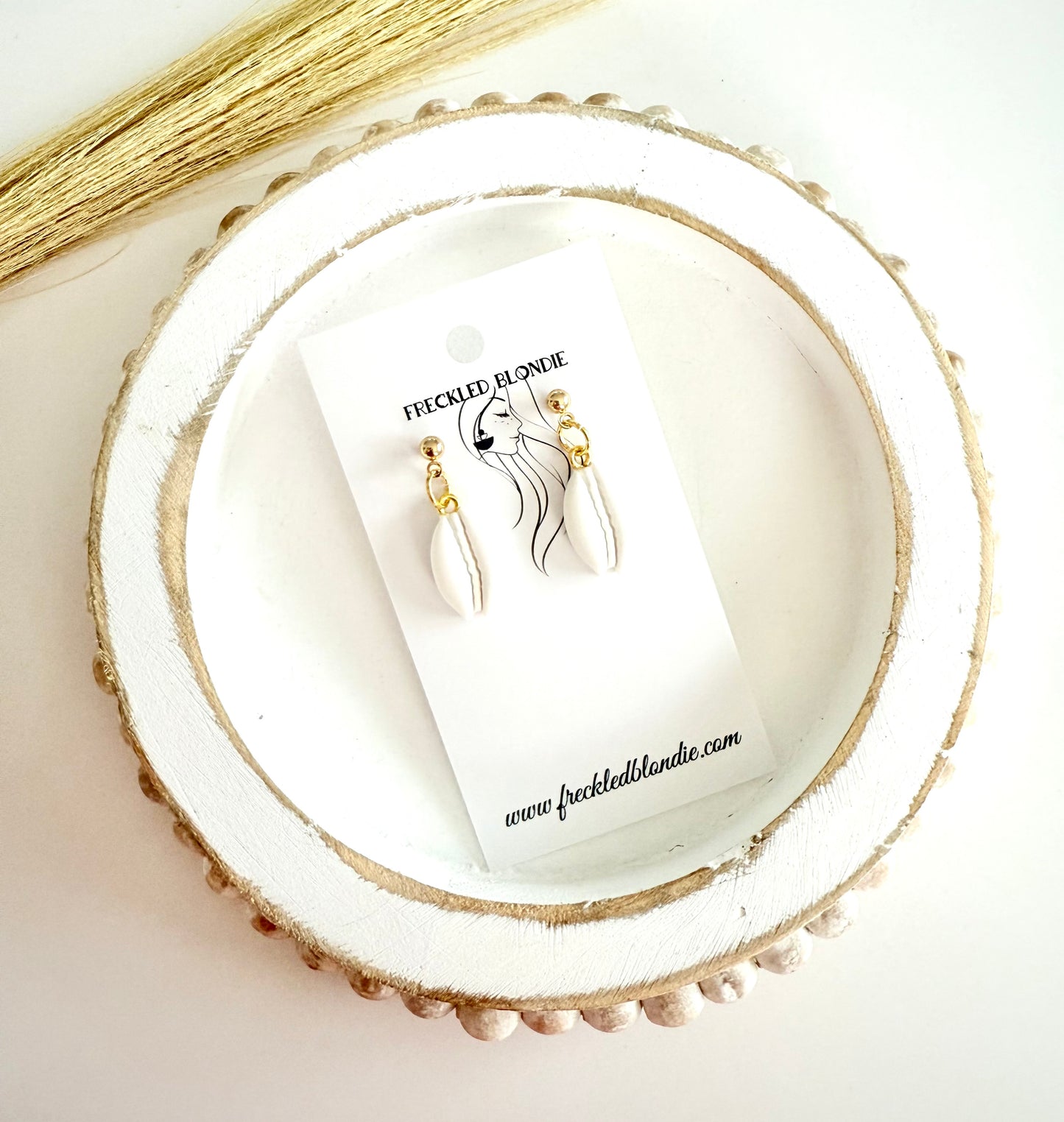 Cowrie Shell Mini Dangles