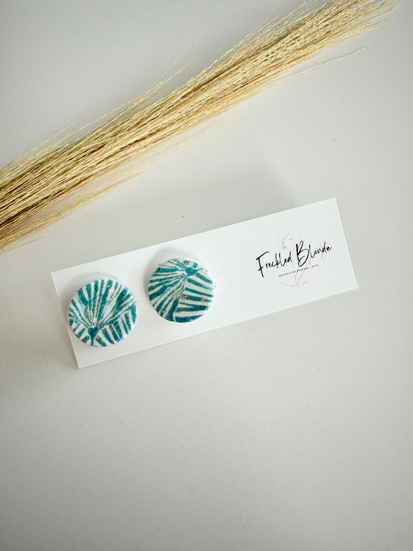 Shell Print Oversized Studs