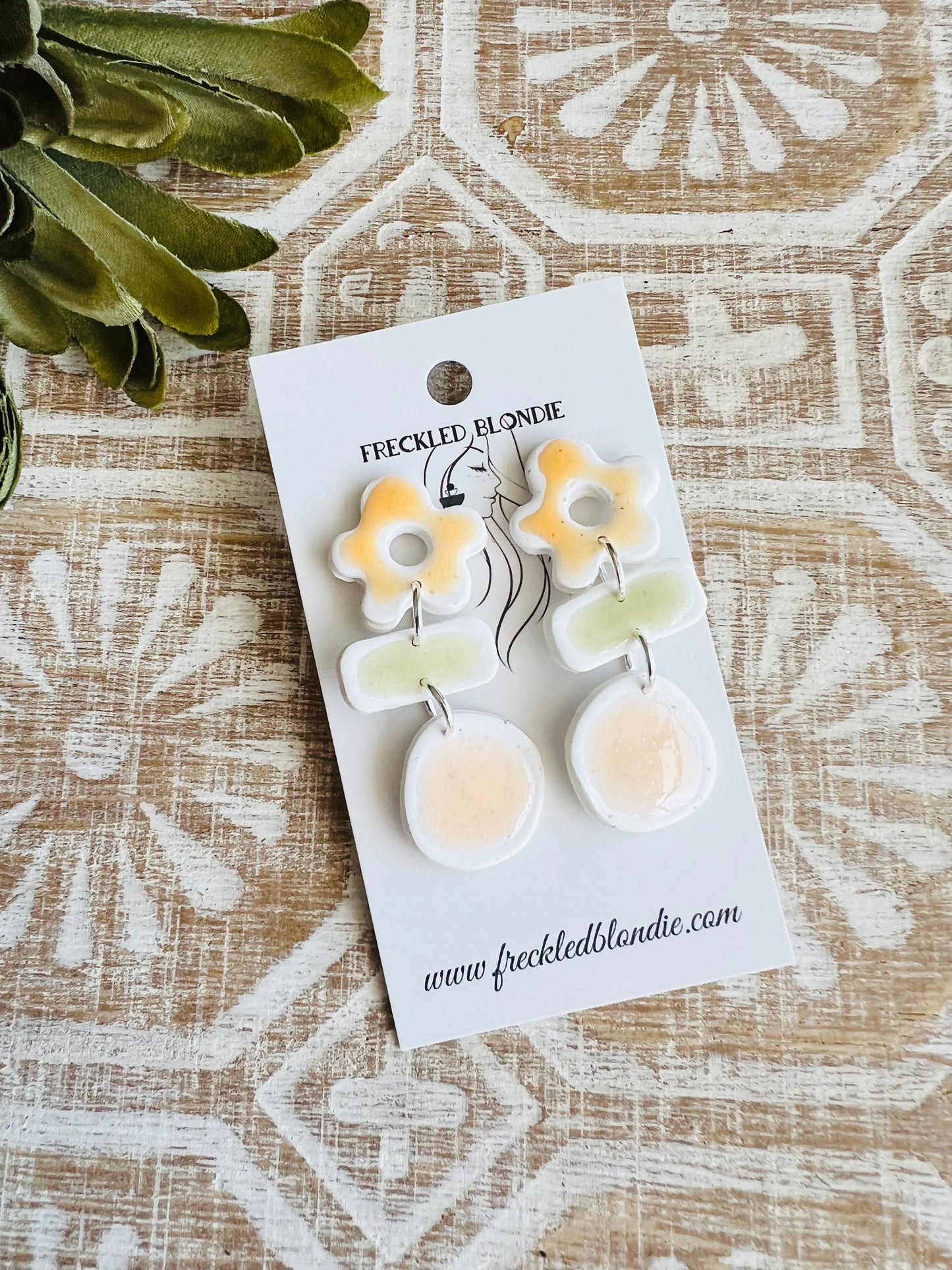 Tile Flower Dangles
