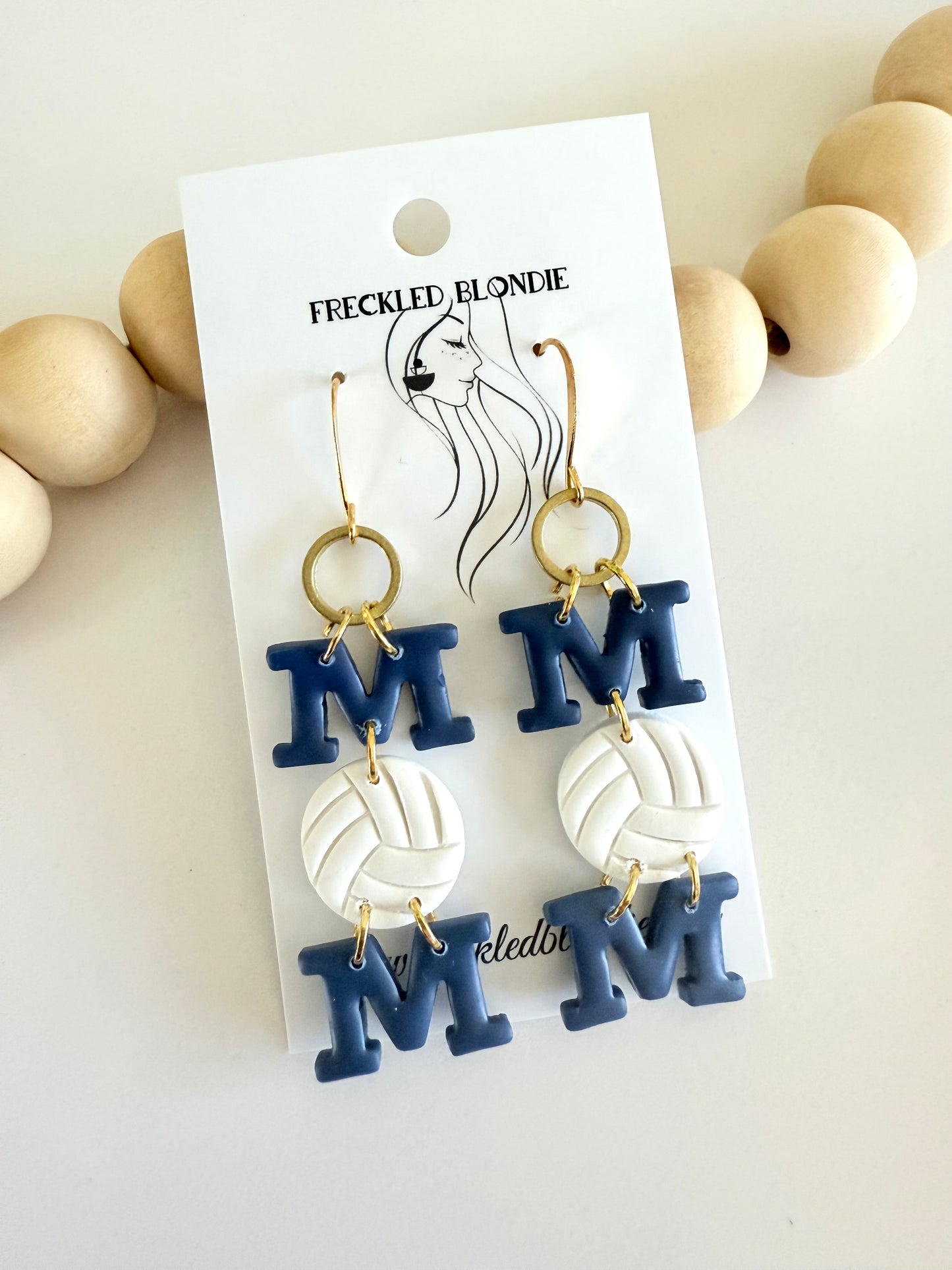 Volleyball MOM dangles