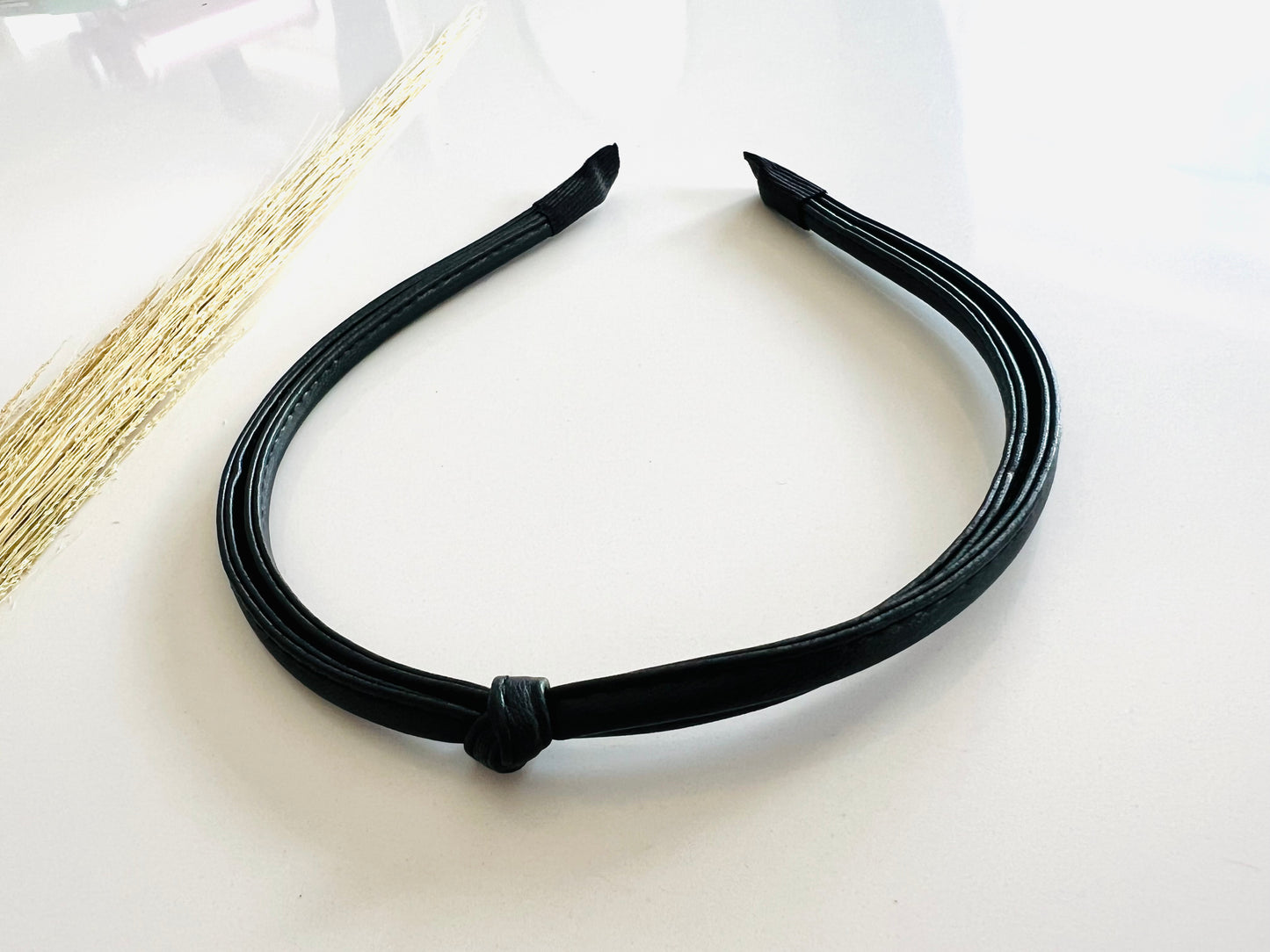 Knotted Headband in Ebony