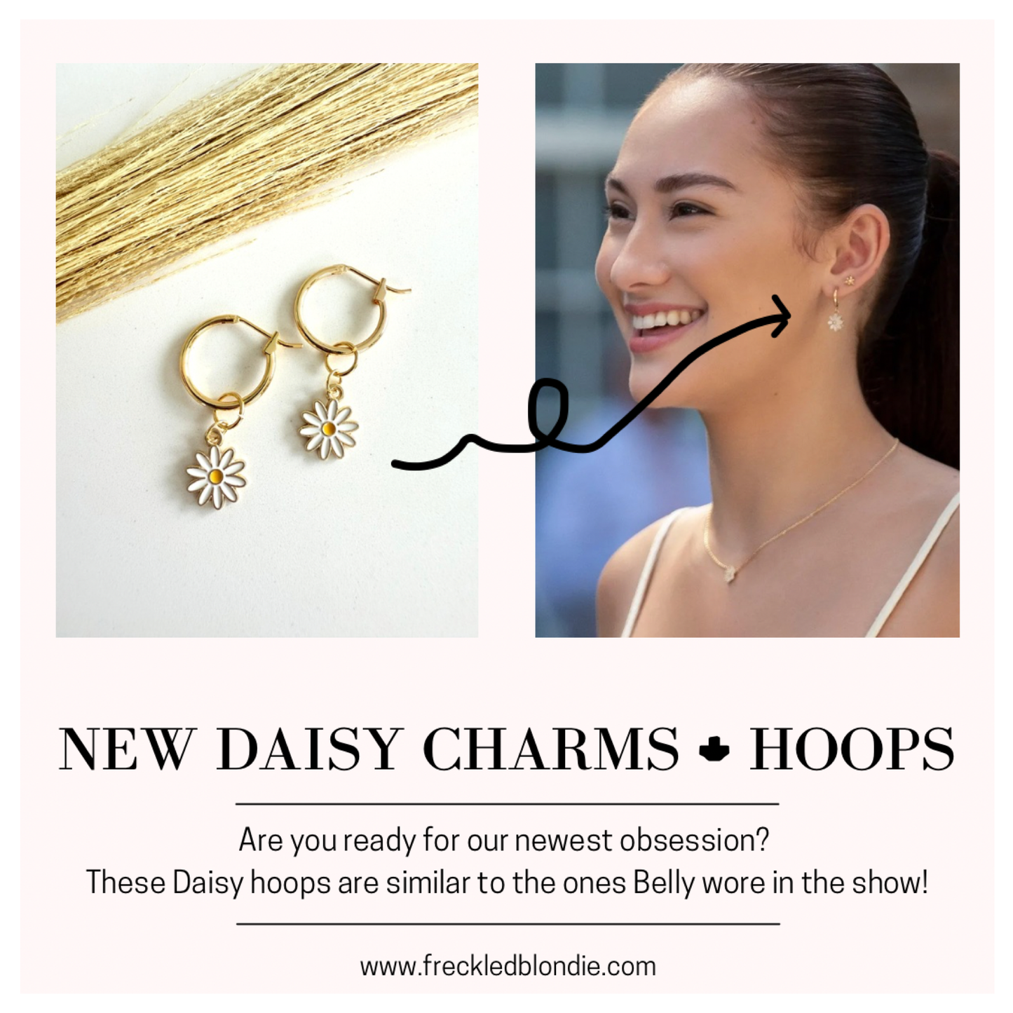 Daisy Charms + Hoops