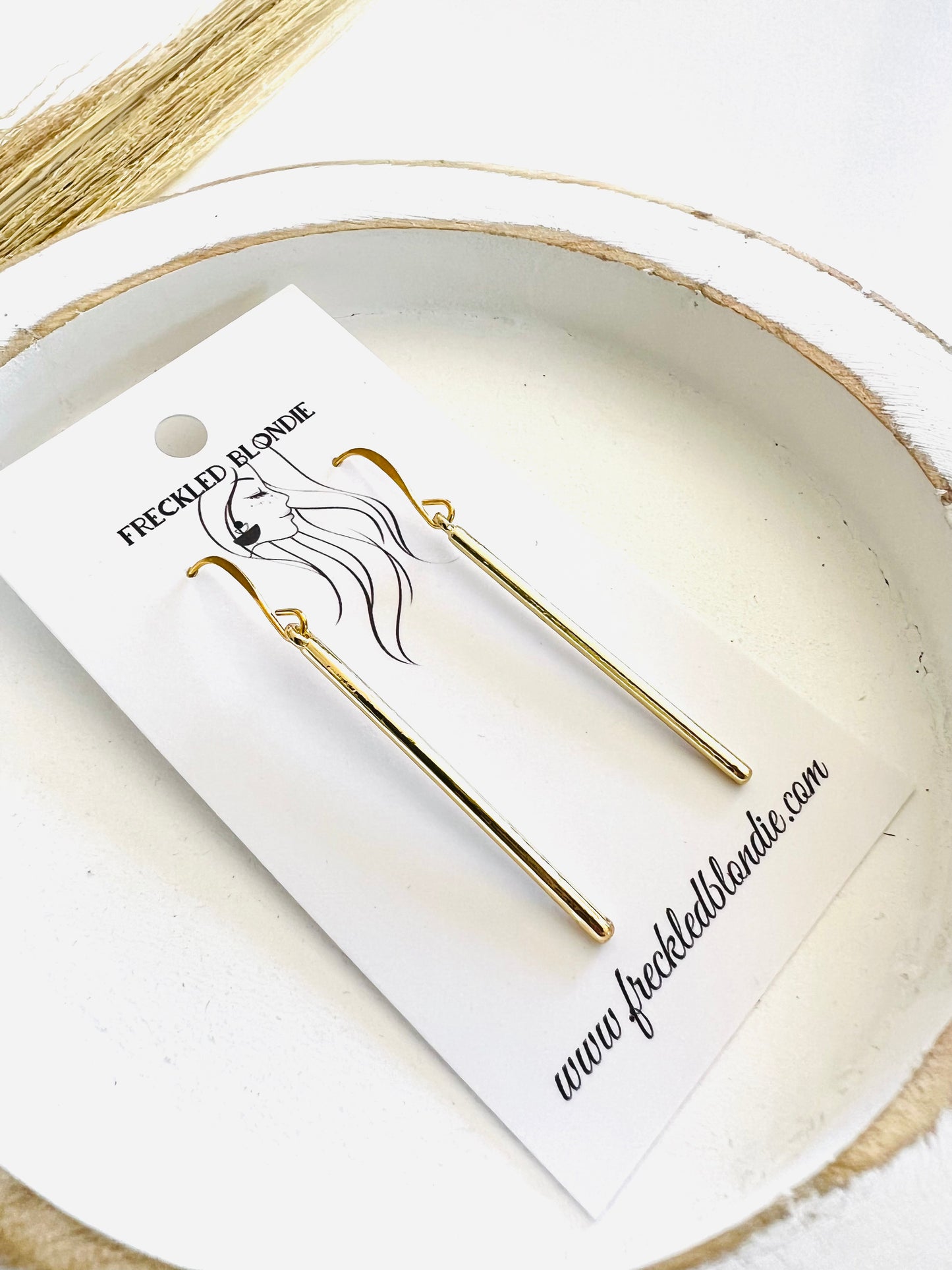 Golden Bar Dangles