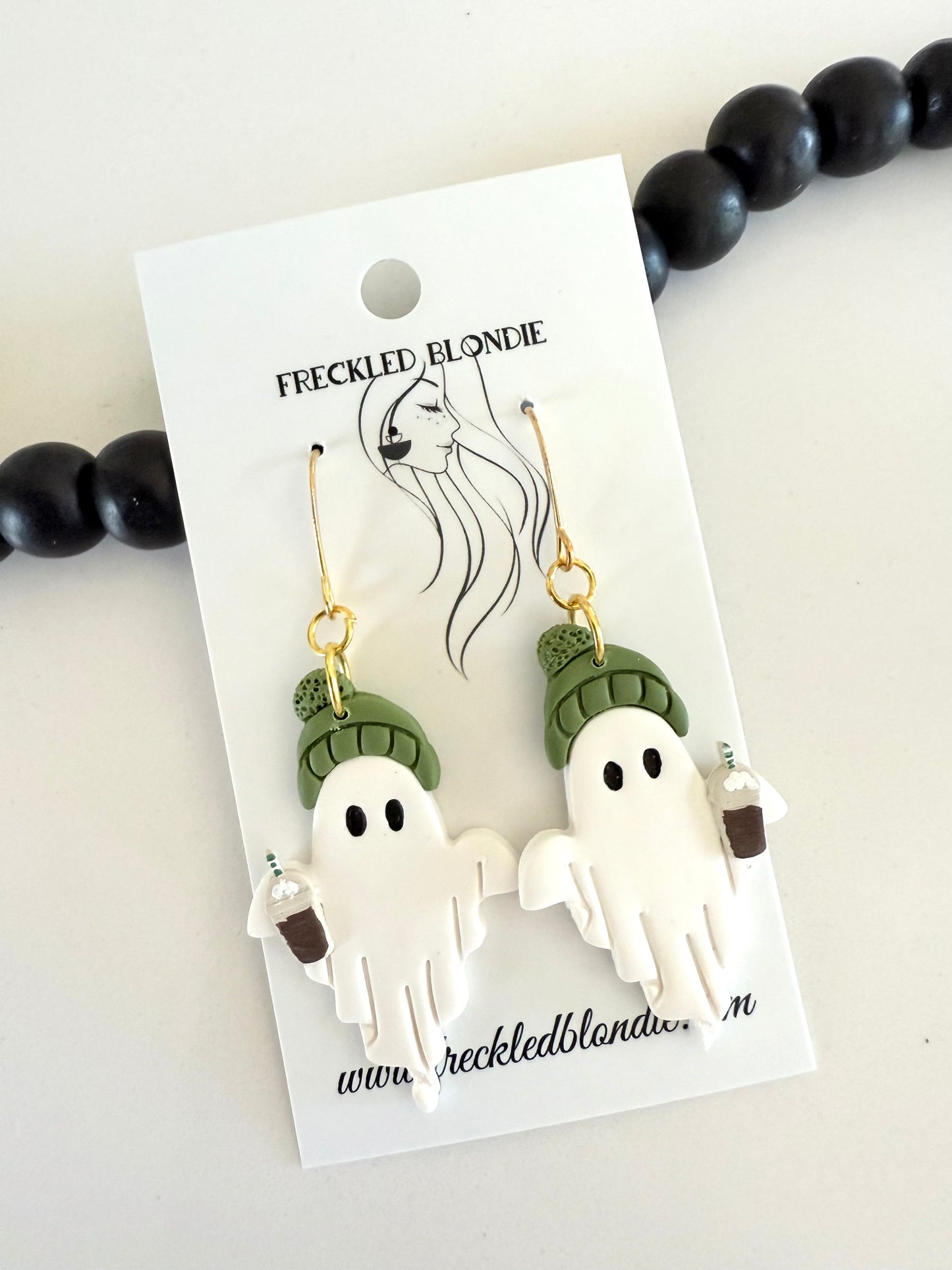 Hipster Ghost Dangles