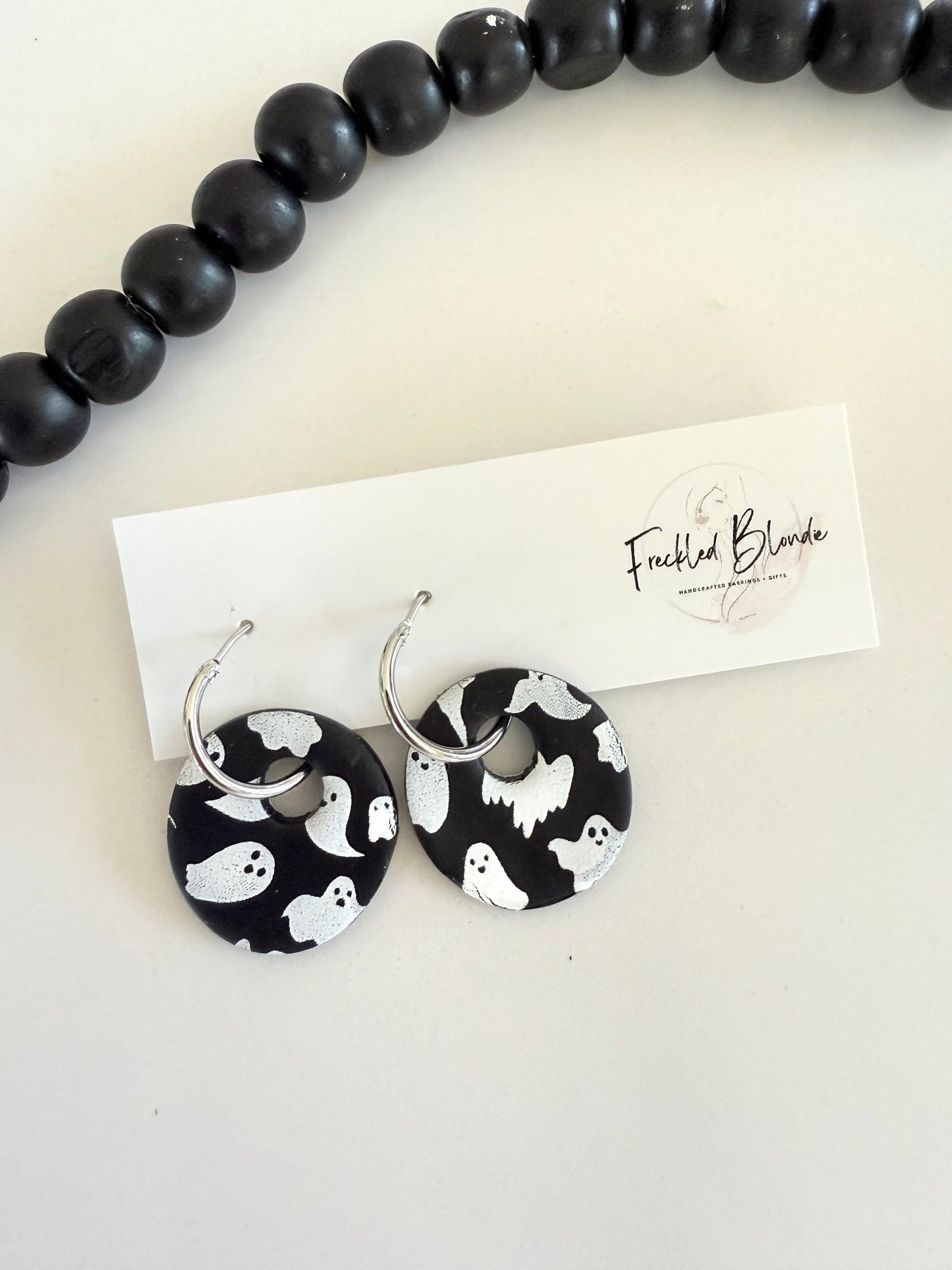 Ghost Charm + Hoops