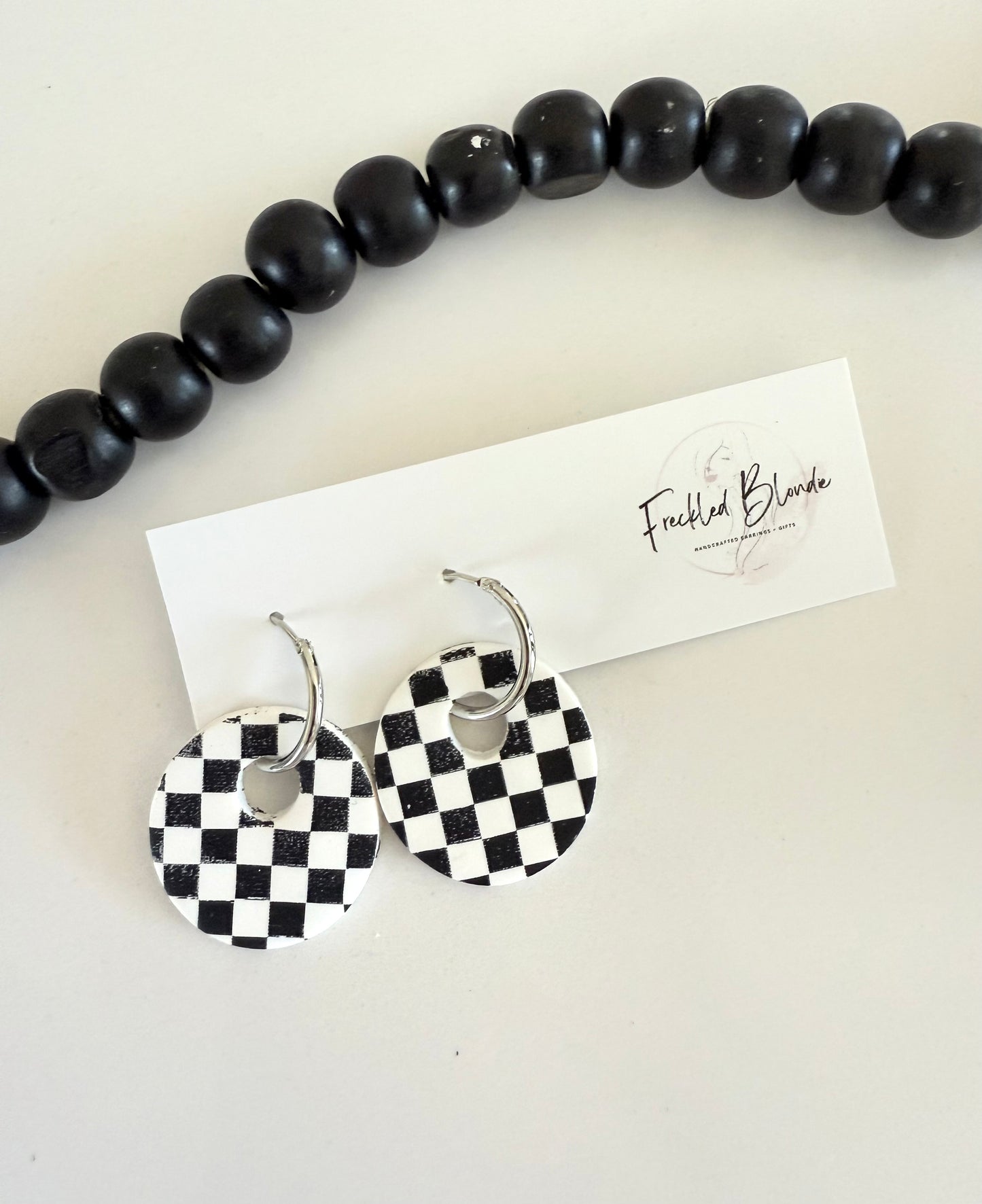 Checkered Charms + Hoops