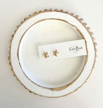 Sandy Shore Turtle Studs
