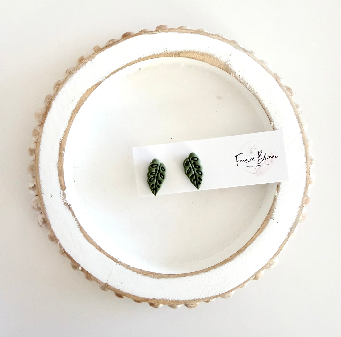 Coastal Fern Studs