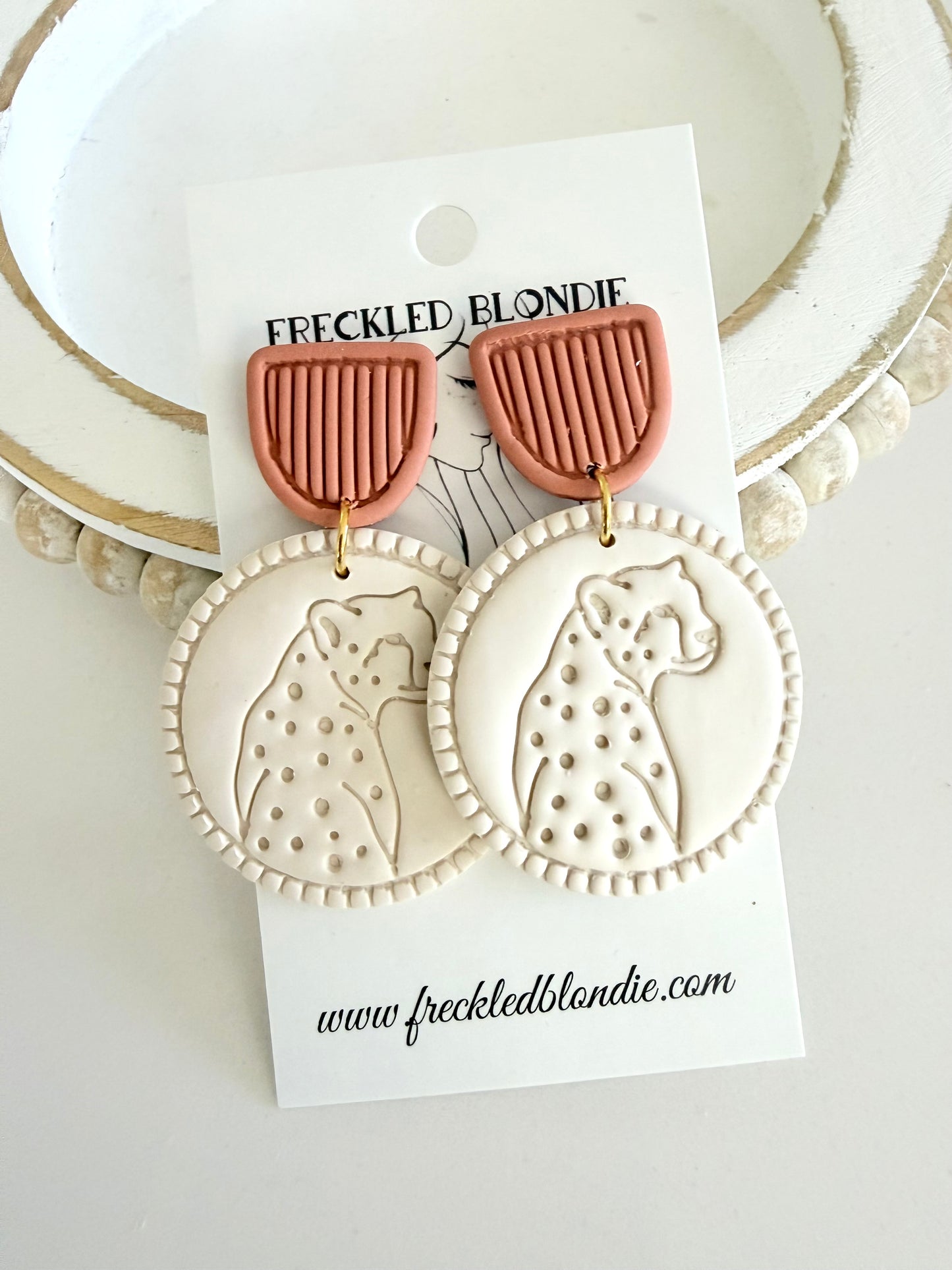 Sandbar Leopard Dangles