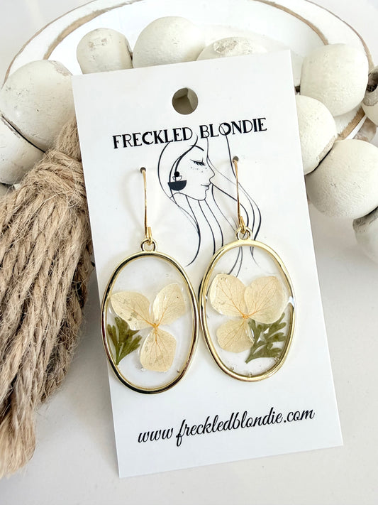 Cream Flower Dangles