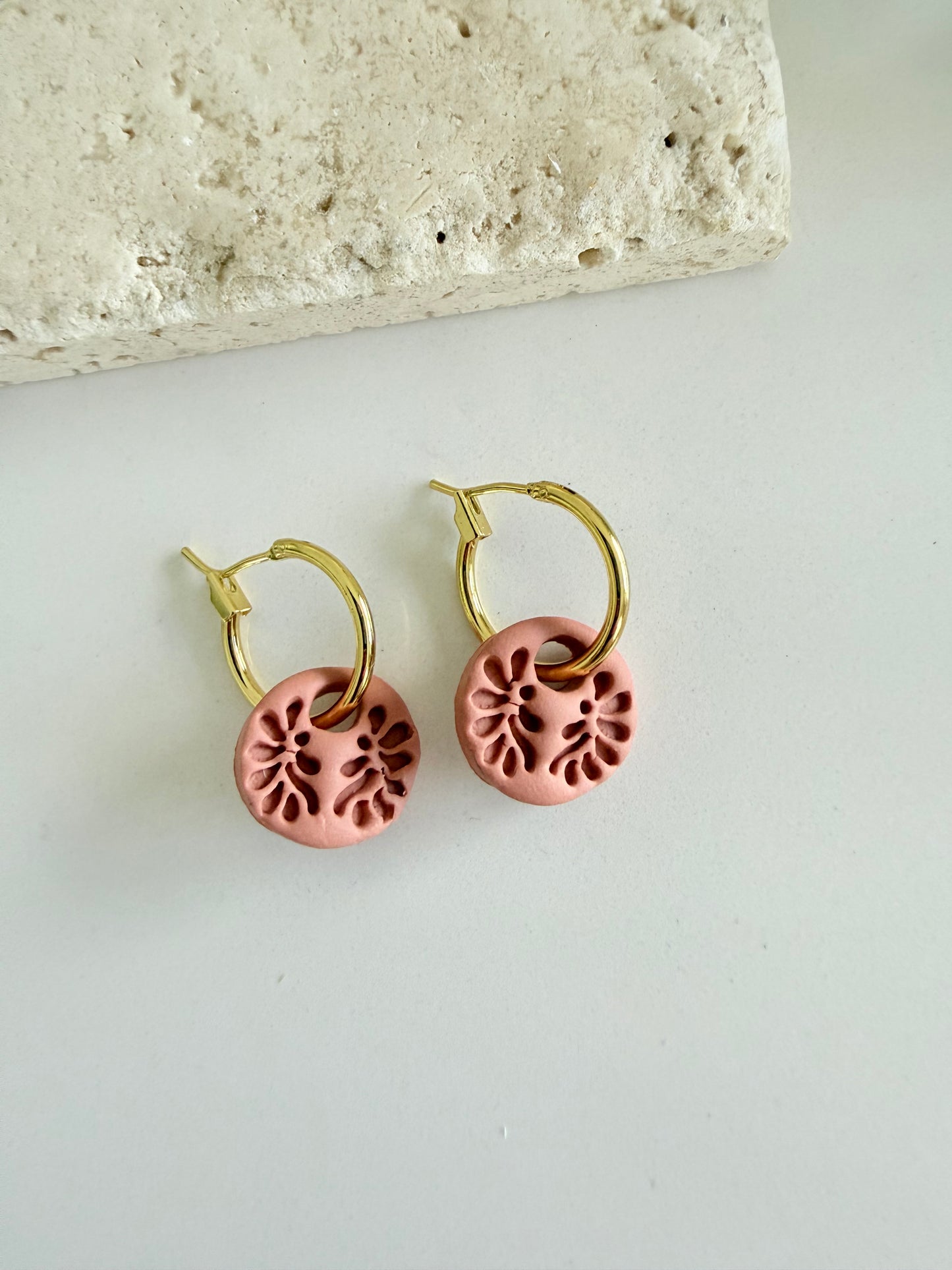 Sunset Bloom Clay Charms