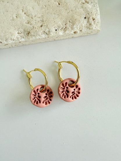 Sunset Bloom Clay Charms