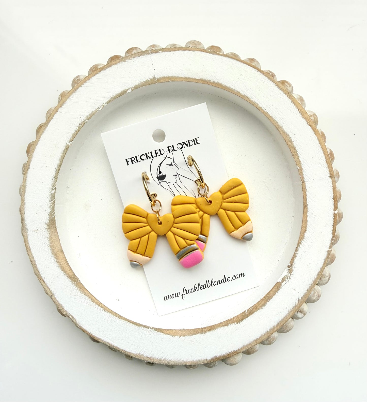 Pencil Bow Earrings