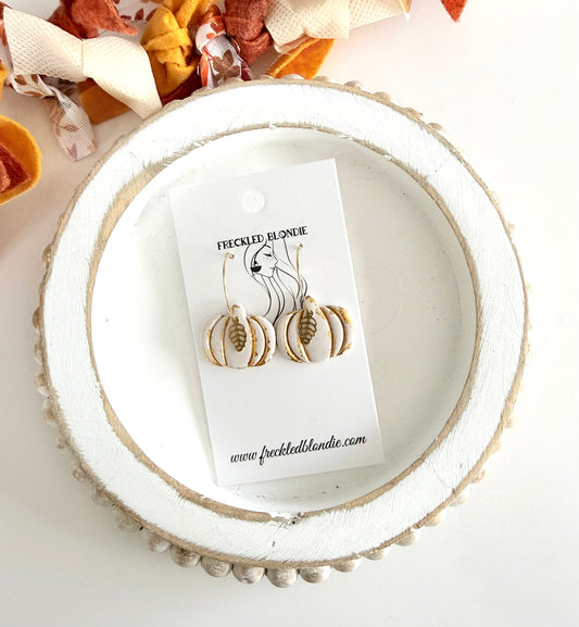 Cream Pumpkin Hoops