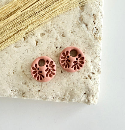 Sunset Bloom Clay Charms