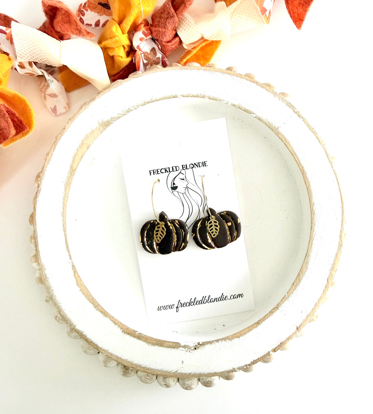 Brown Pumpkin Hoops