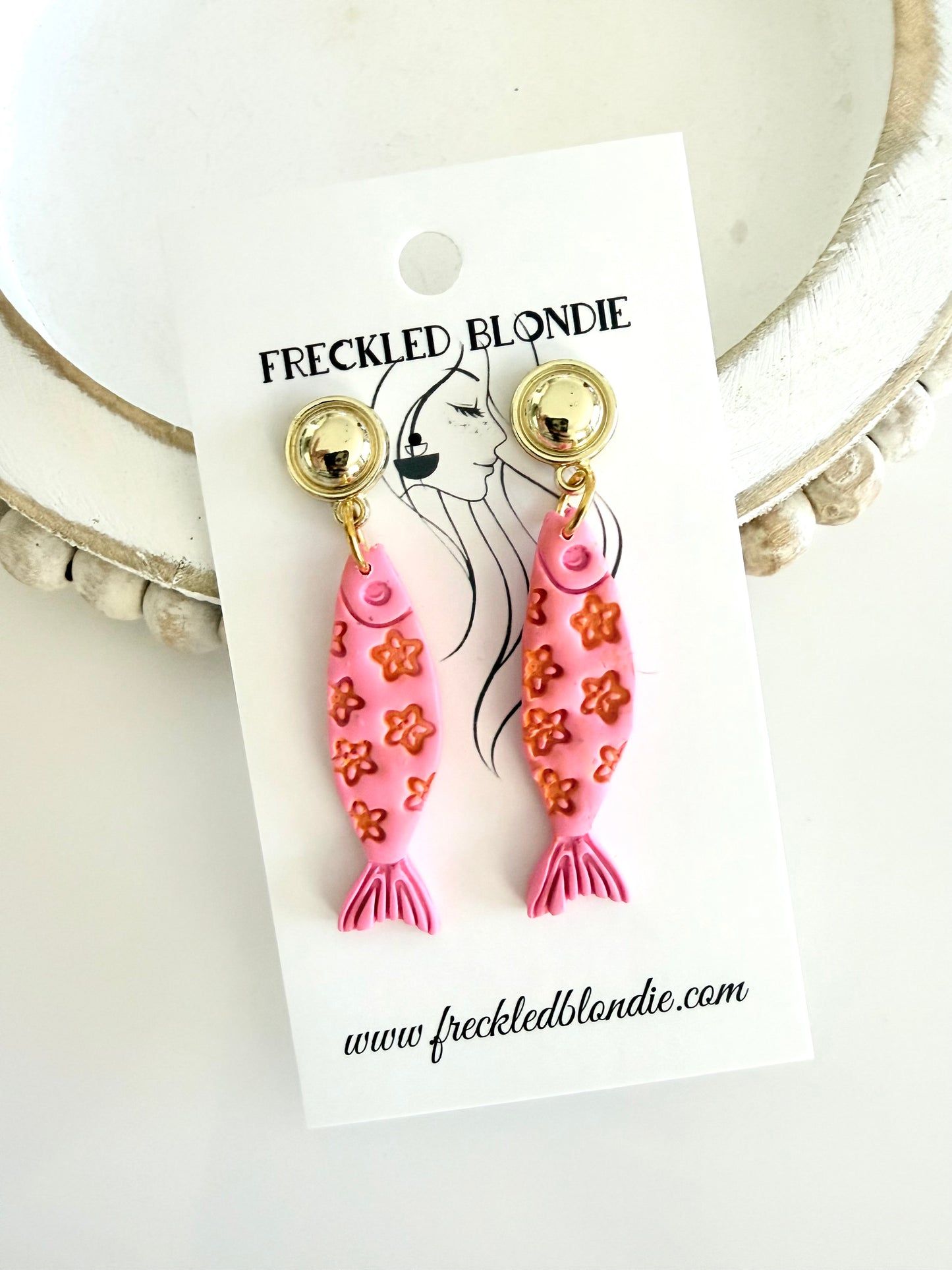 Bubblegum Reef Fish Dangles