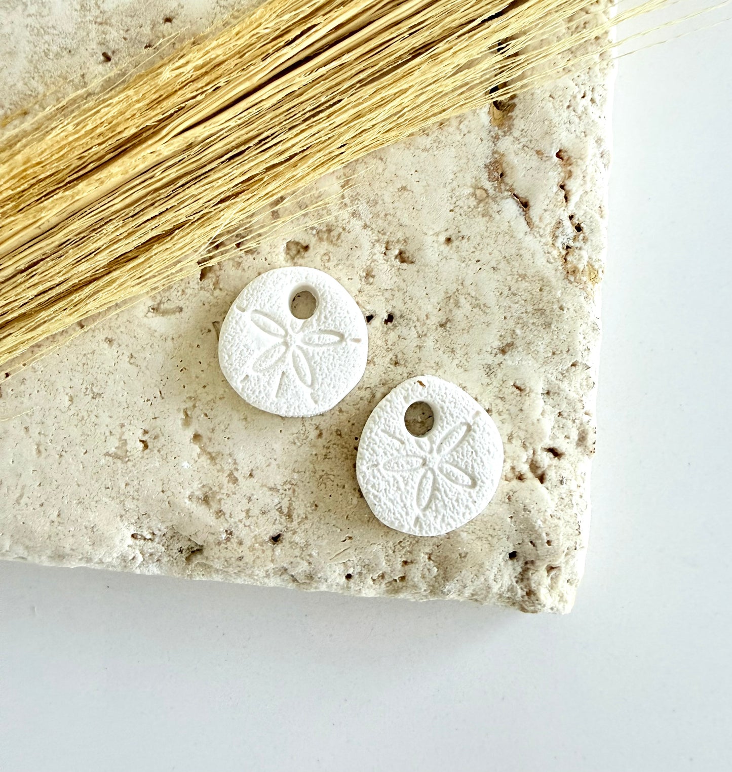 Sun-bleached Sand Dollar Charms