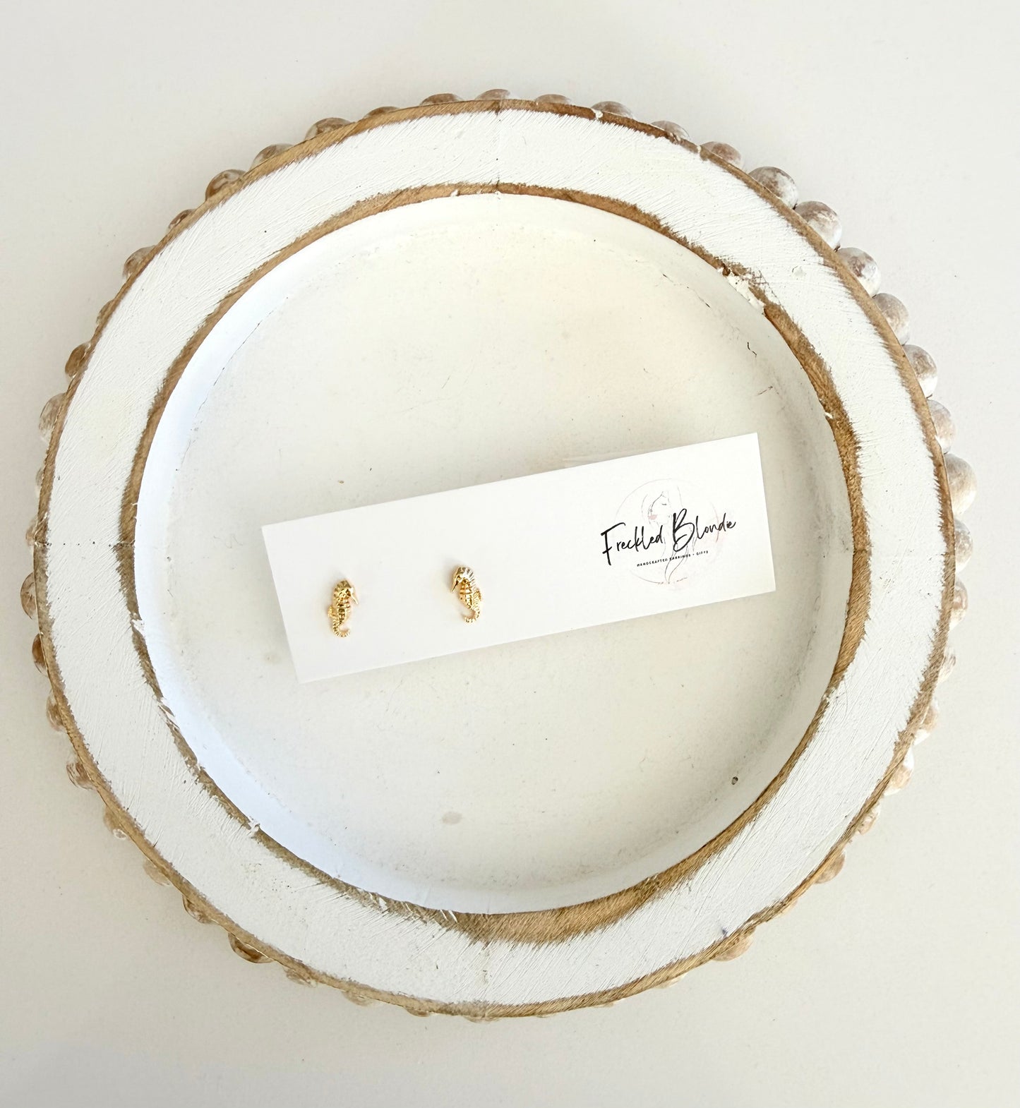 Salty Seahorse Studs