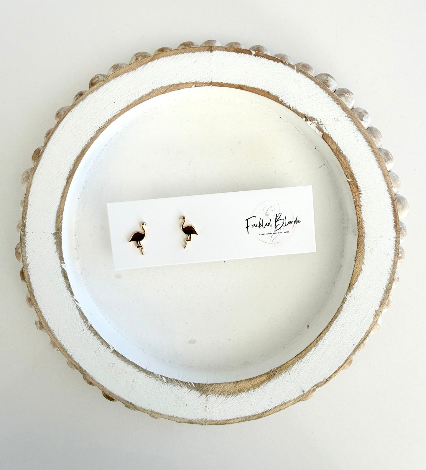 Coastal Flamingo Studs