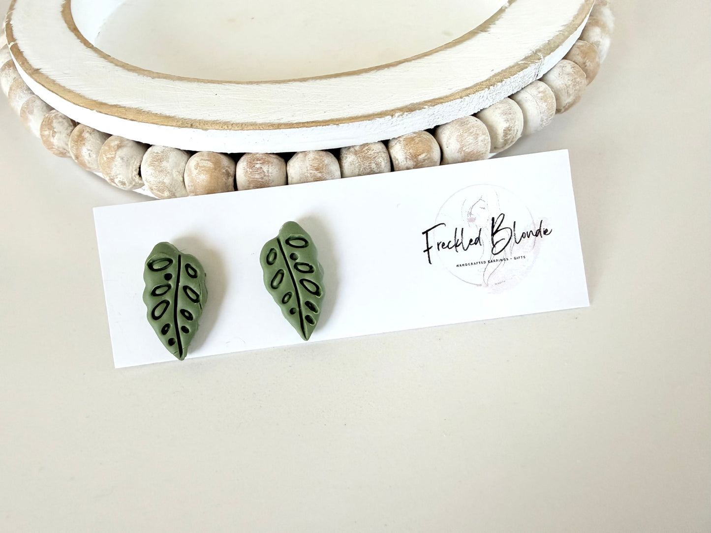 Coastal Fern Studs