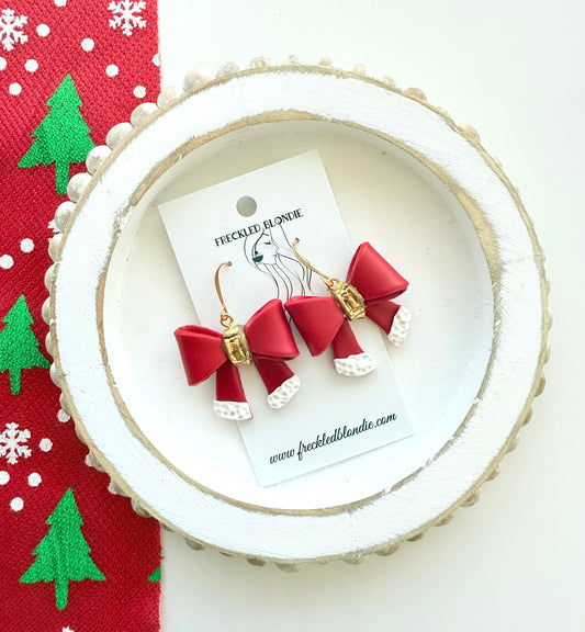 Santa Bow Dangles