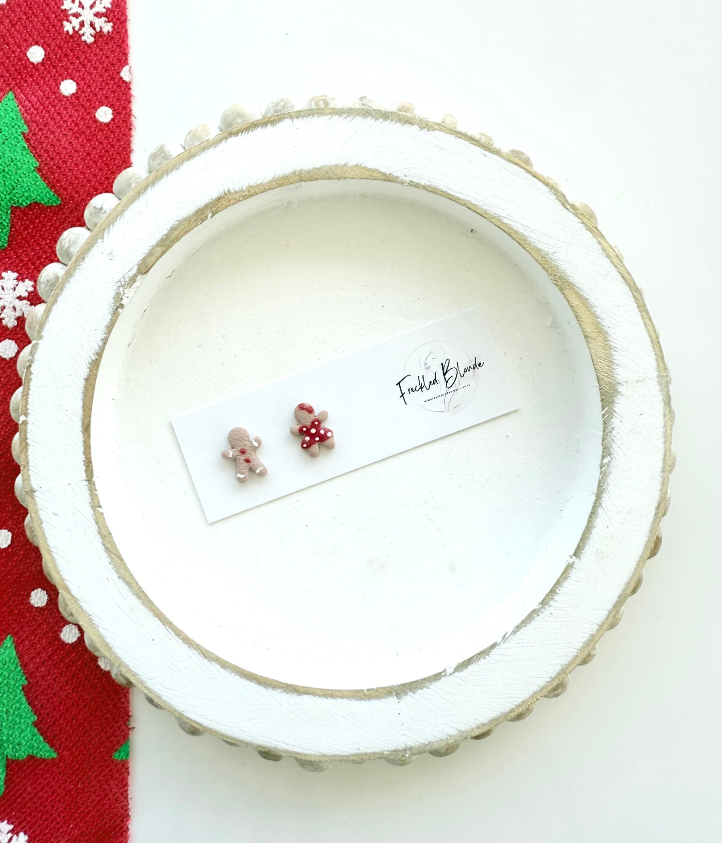 Gingerbread Couple Studs