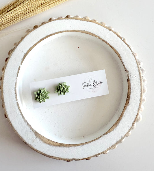 Sage Lily Studs